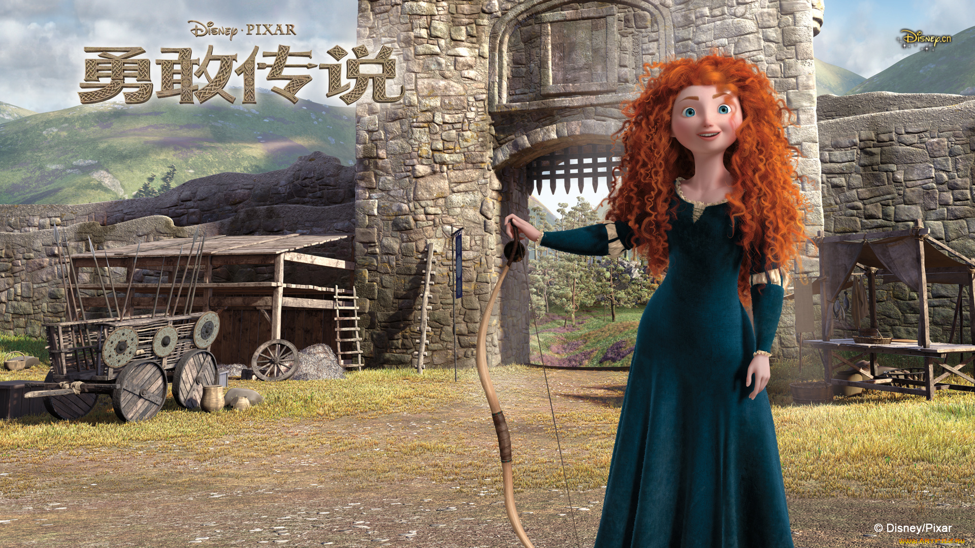 brave, мультфильмы, лук, принцесса, храбрая, сердцем