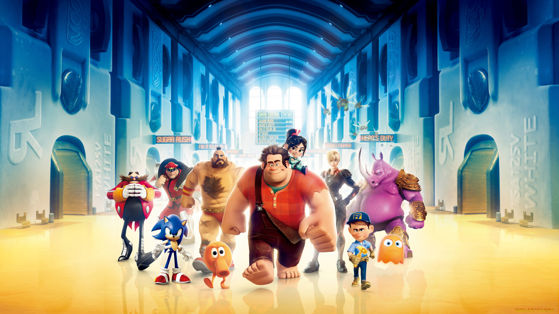 wreck, it, ralph, мультфильмы, ральф, соник