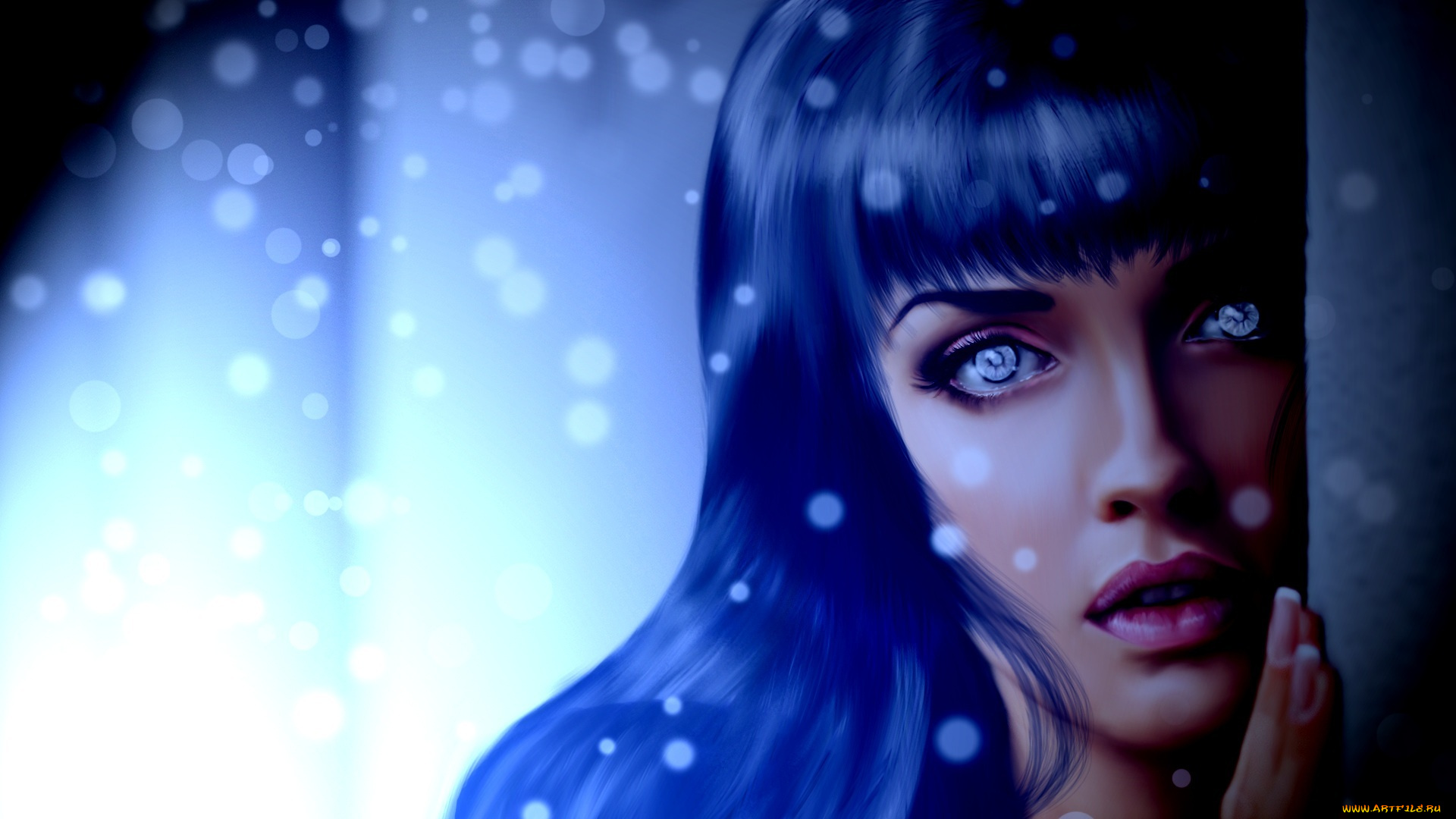 аниме, naruto, лицо, портрет, взгляд, бьякуган, наруто, девушка, хината