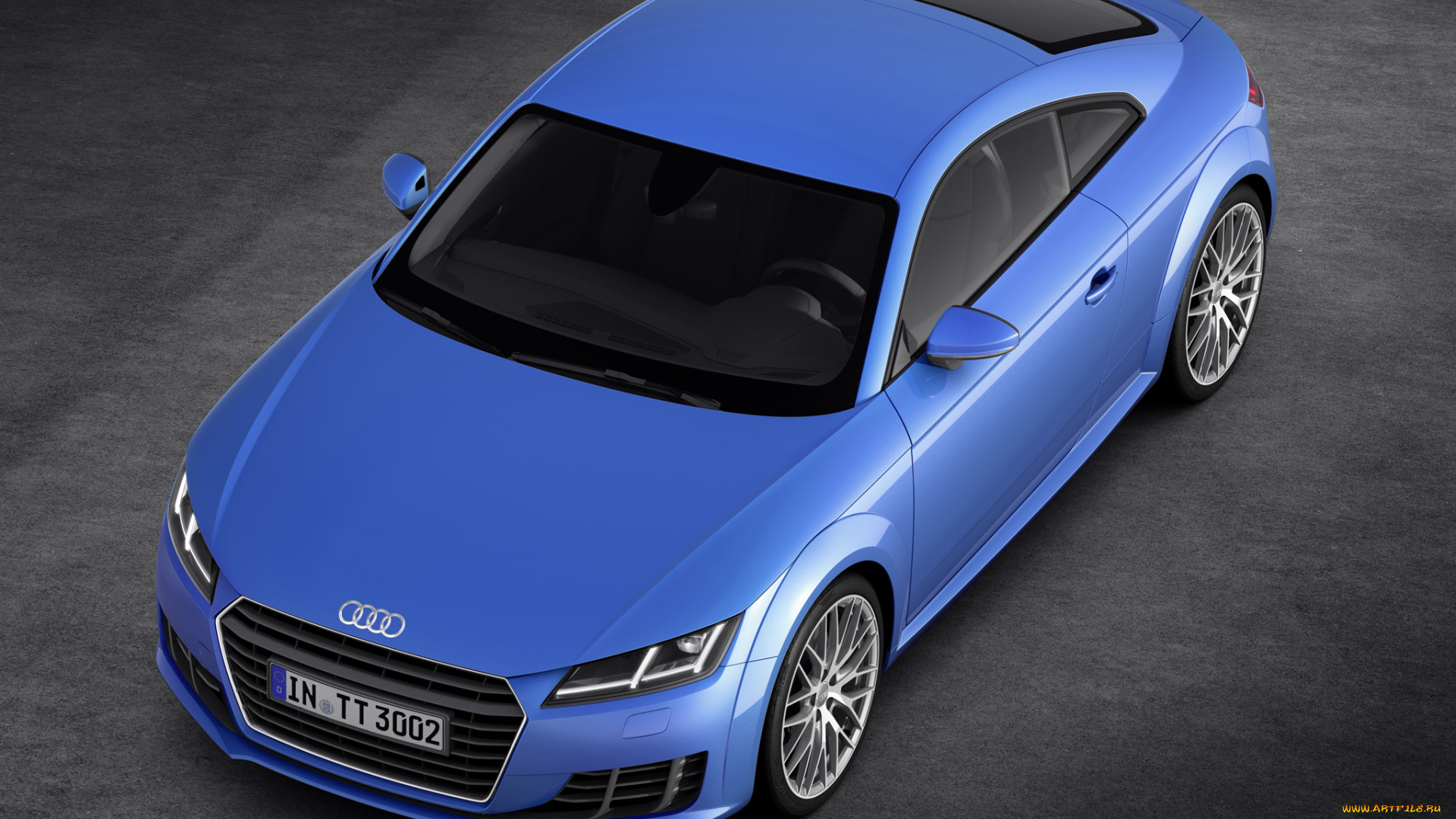 автомобили, audi, coupе, tt, синий, 2014