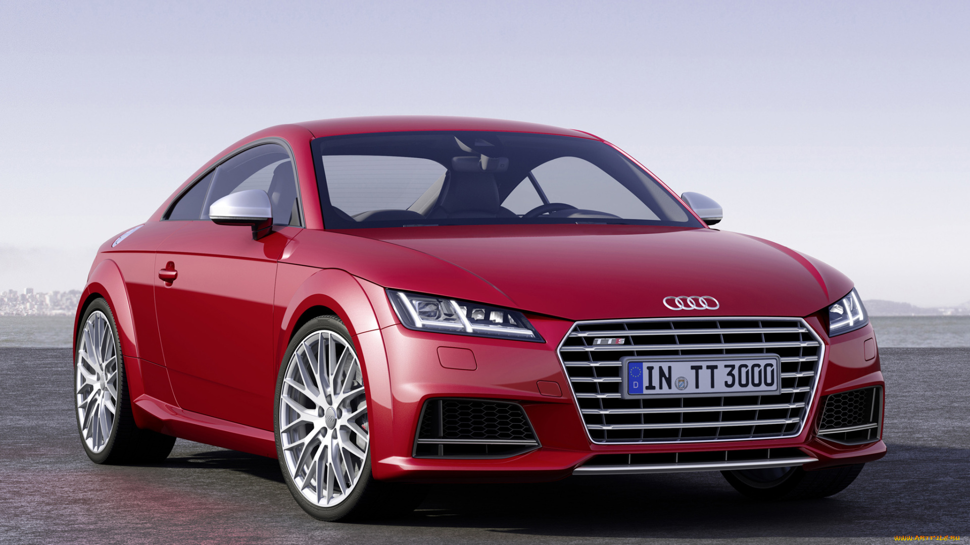 автомобили, audi, красный, 2014, coupе, tts