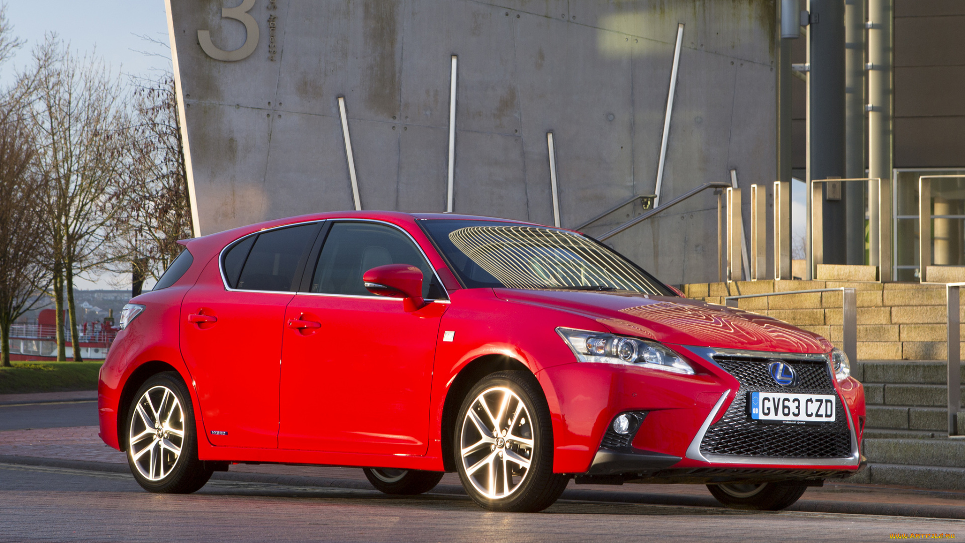 автомобили, lexus, красный, 2014, uk-spec, f-sport, ct, 200h