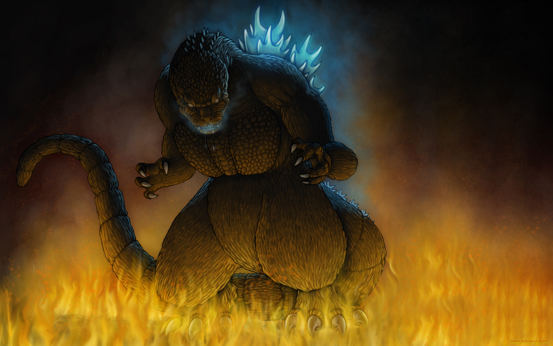 годзилла, фэнтези, существа, динозавр, dinosaur, монстр, godzilla