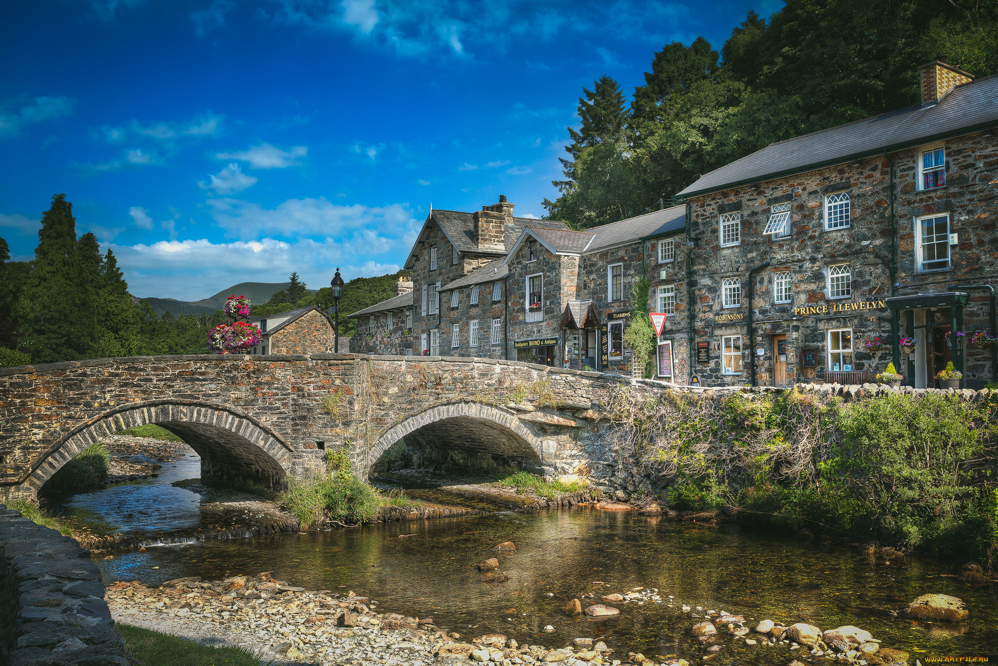 beddgelert, , snowdonia, , wales, , united, kingdom, города, -, мосты, здания, река, гласлин, англия, уэльс, сноудония, united, kingdom, river, glaslyn, мост, wales, snowdonia
