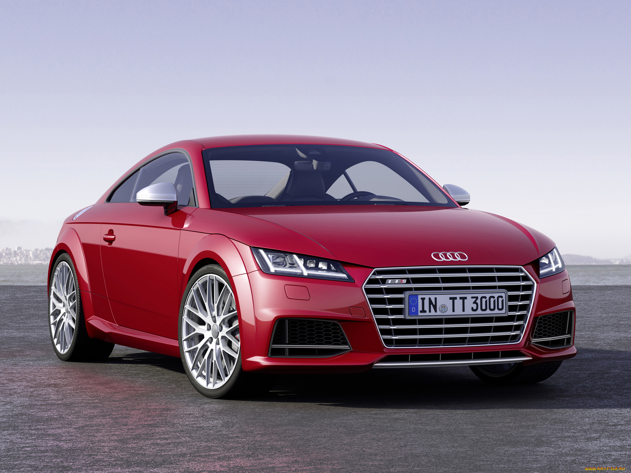 автомобили, audi, красный, 2014, coupе, tts