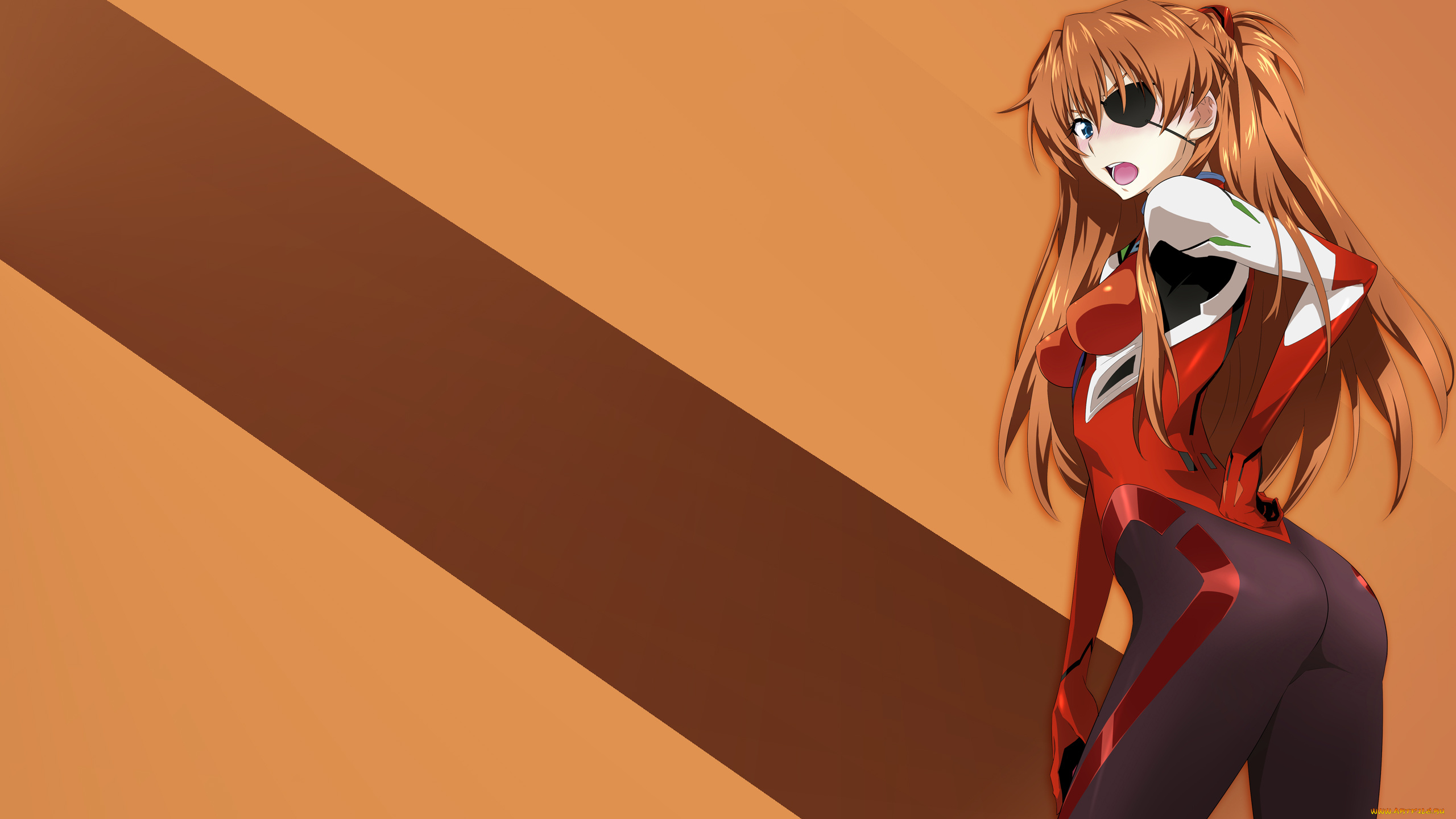neon, genesis, evangelion, аниме, evangelion, фон, девушка, asuka, langley