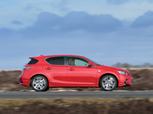 Картинка автомобили lexus f-sport ct 200h красный uk-spec 2014