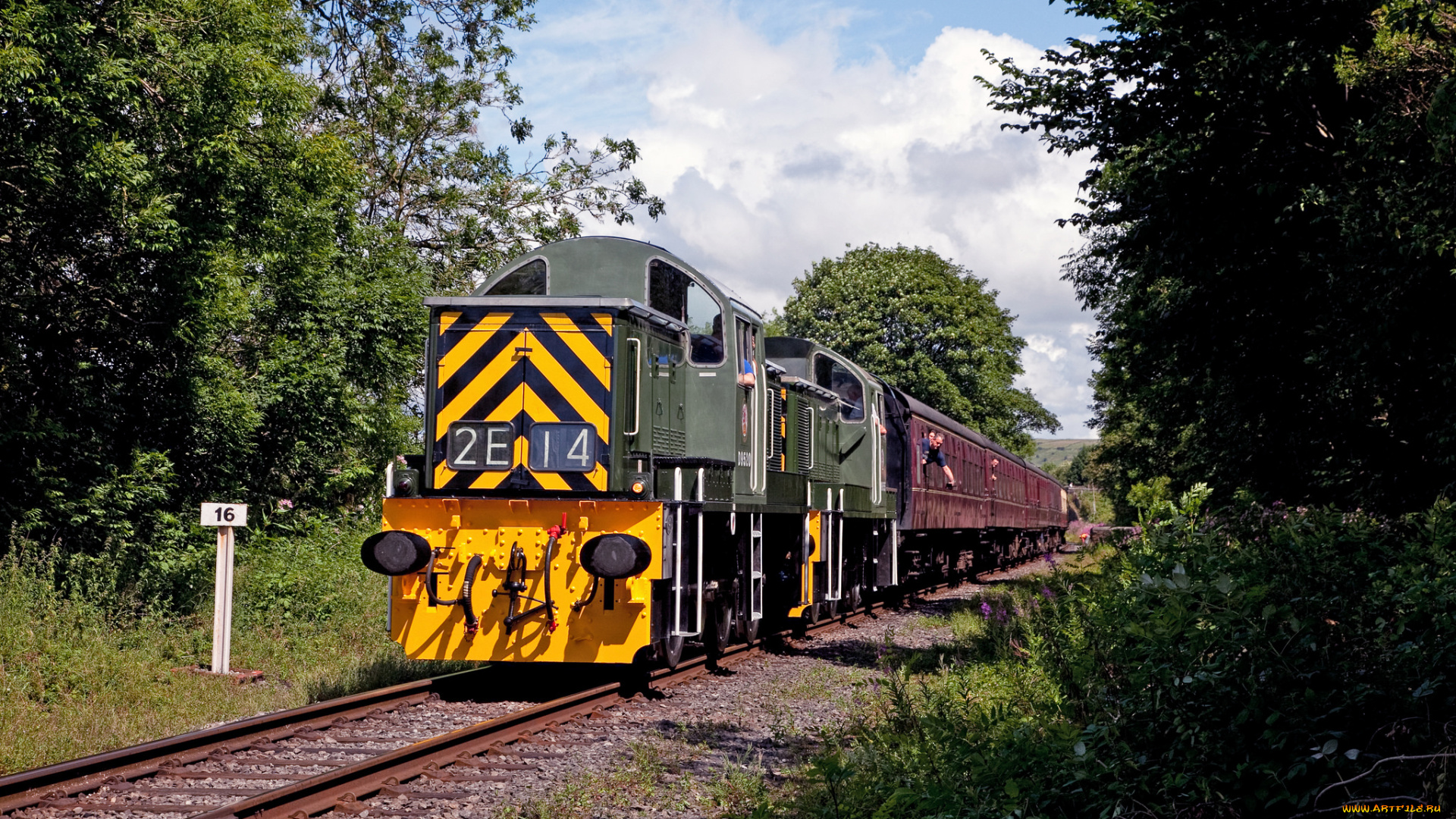 техника, поезда, железная, дорога, локомотив, состав