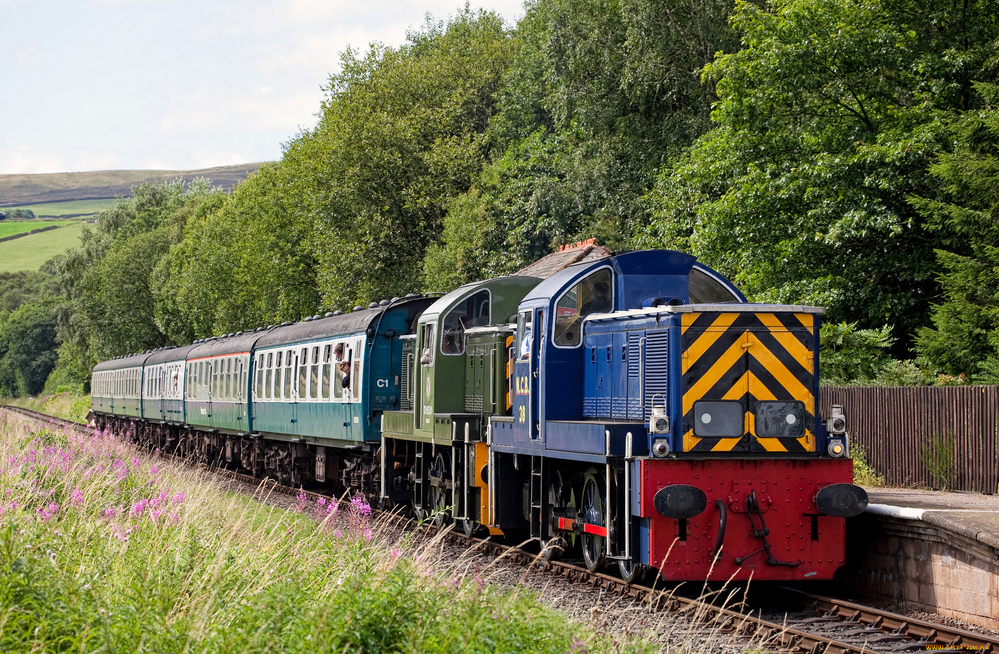 техника, поезда, железная, дорога, локомотив, состав