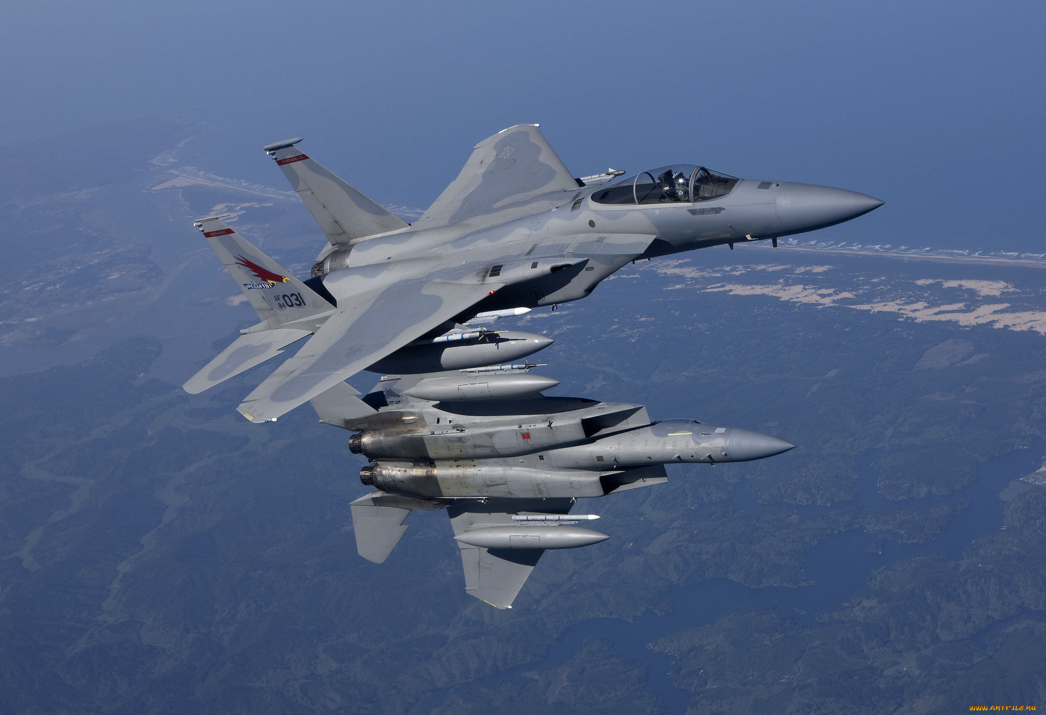 авиация, боевые, самолёты, mcdonnell, douglas, пара, истребители, hornet, f, a-18, полёт