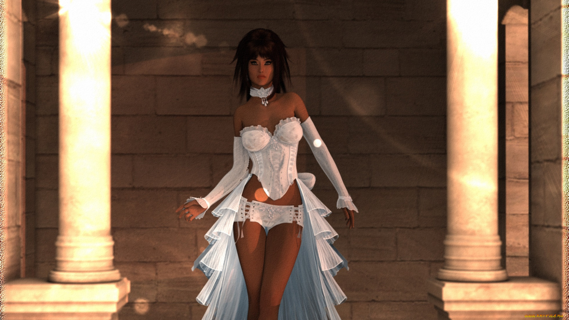 3д, графика, люди, , people, фон, взгляд, девушка