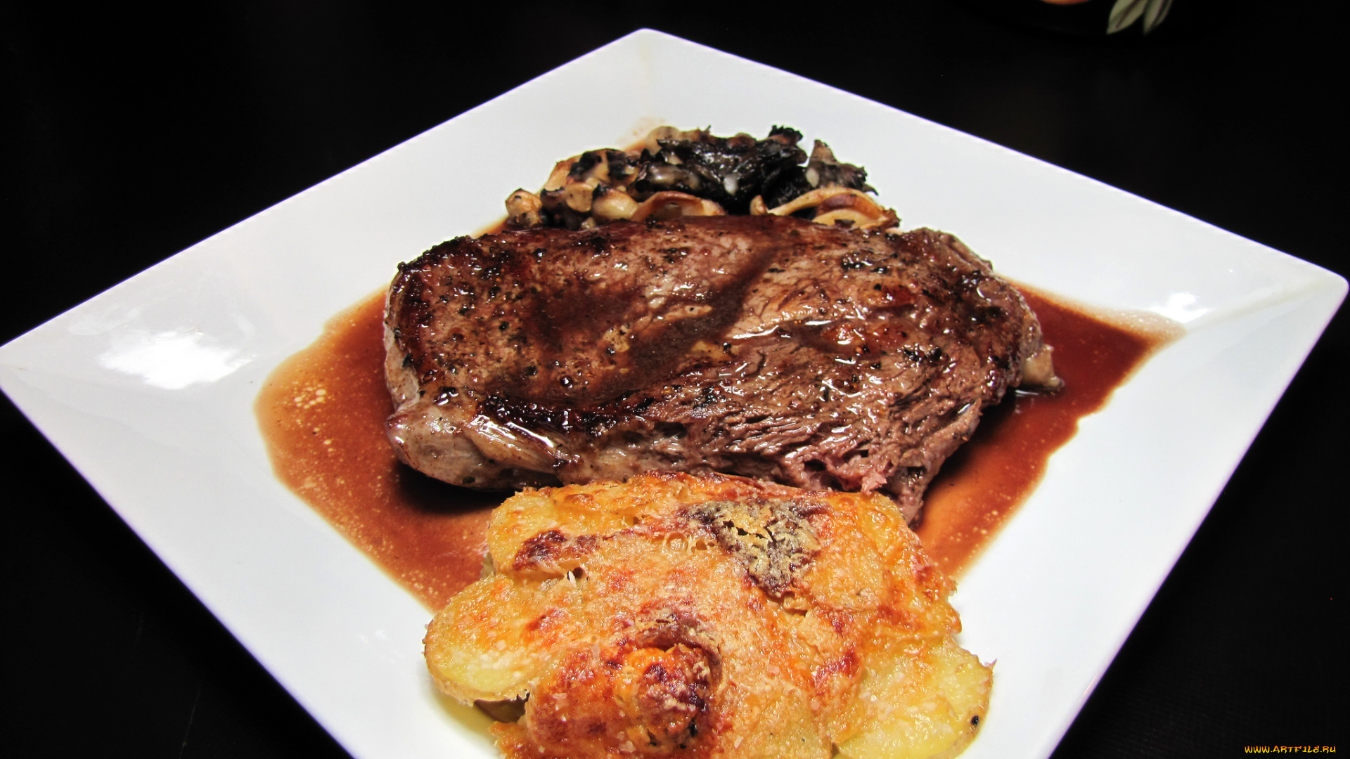 еда, мясные, блюда, гарнир, мясо