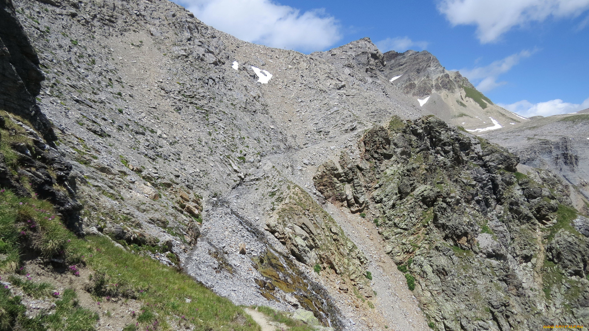 природа, горы, облака