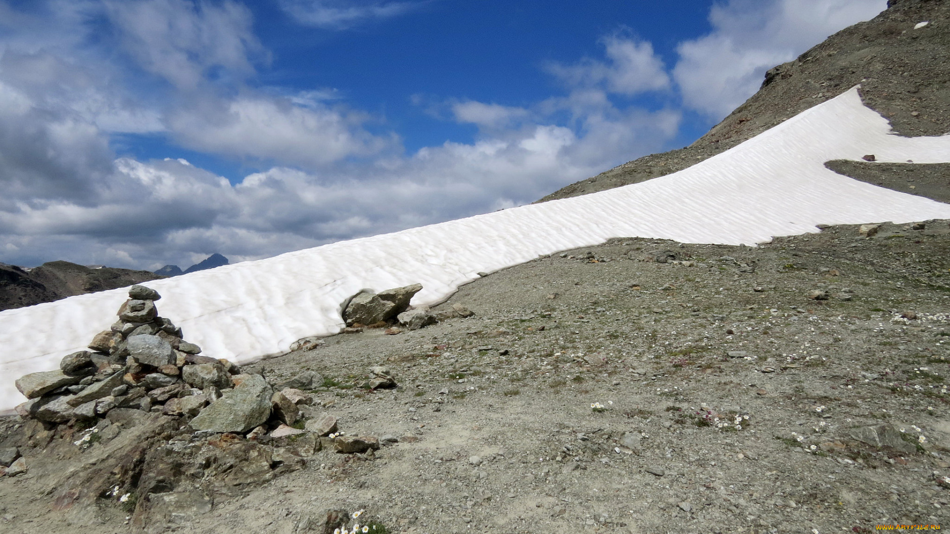 природа, горы, облака