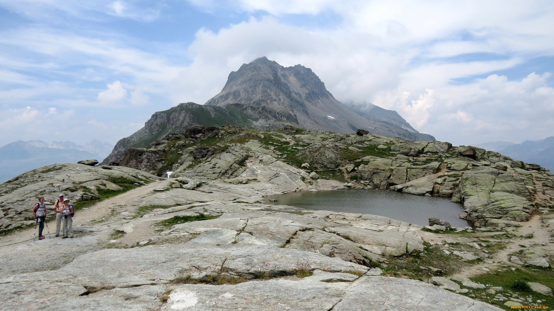 природа, горы, облака