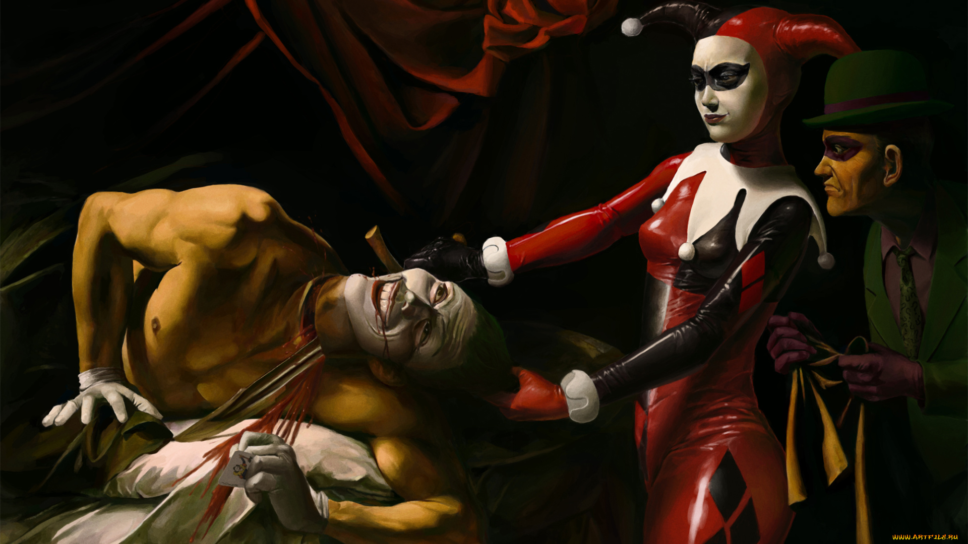 рисованное, комиксы, девушка, мужчины, фон, линейка, карта