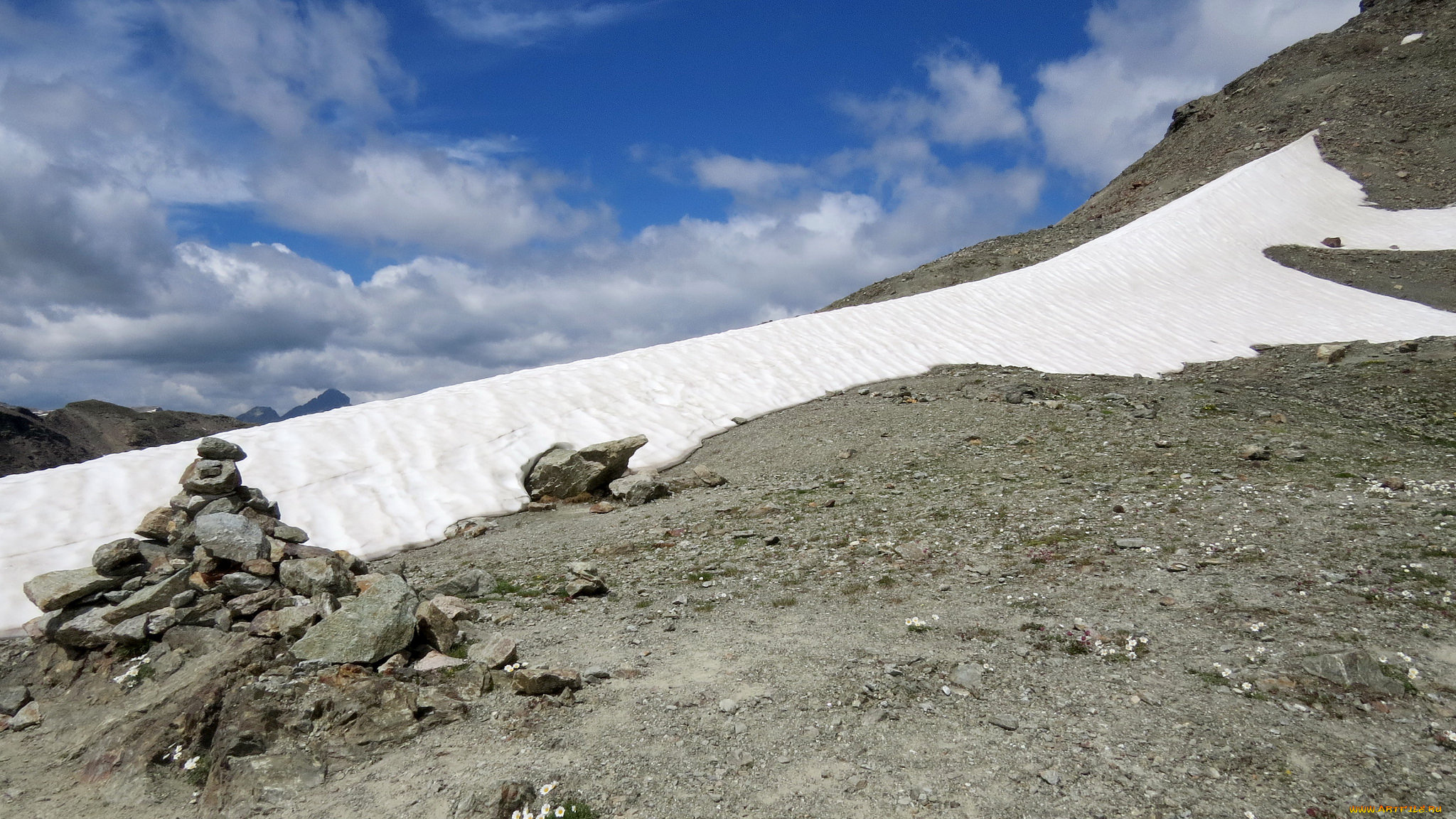 природа, горы, облака