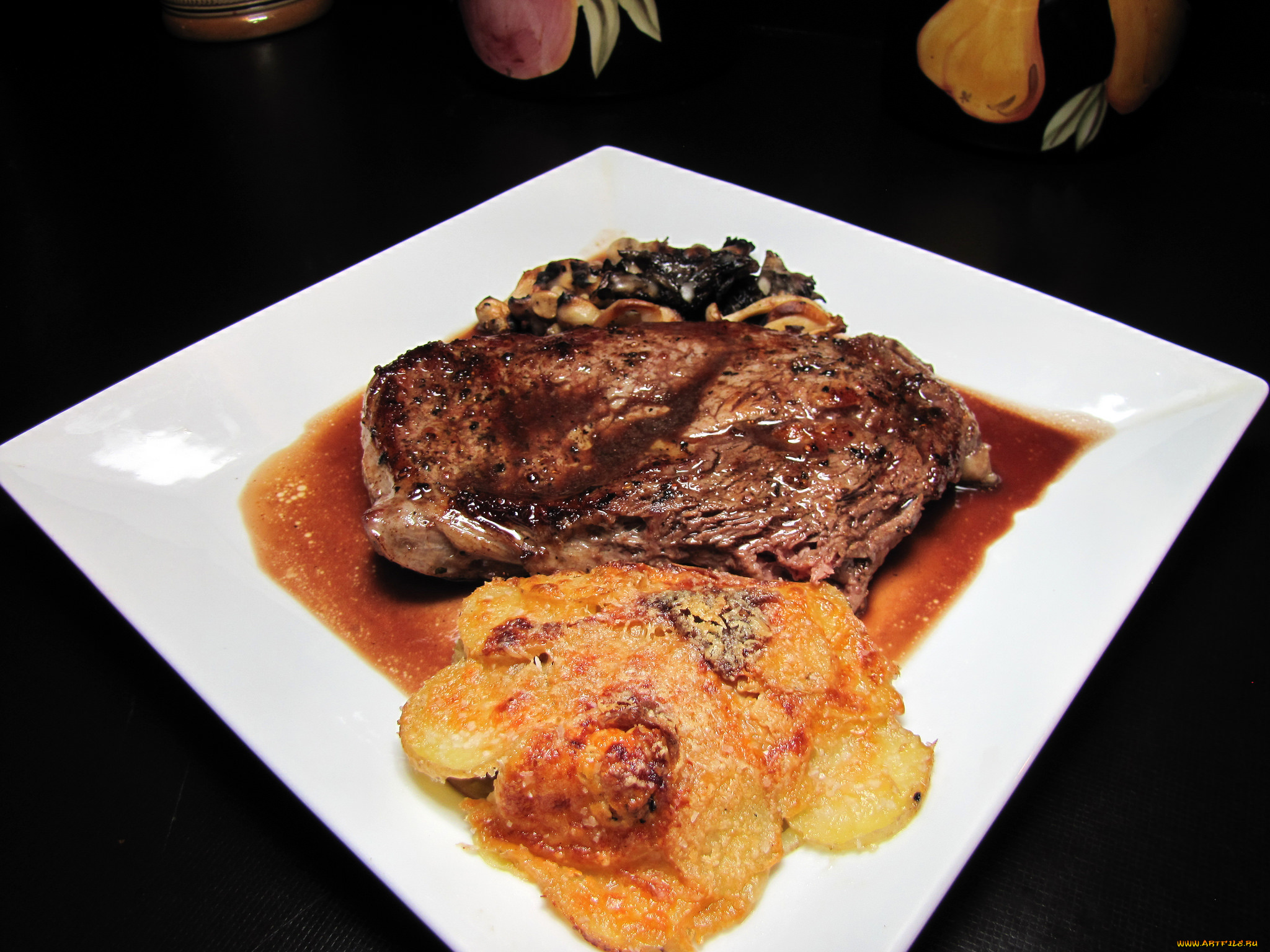 еда, мясные, блюда, гарнир, мясо