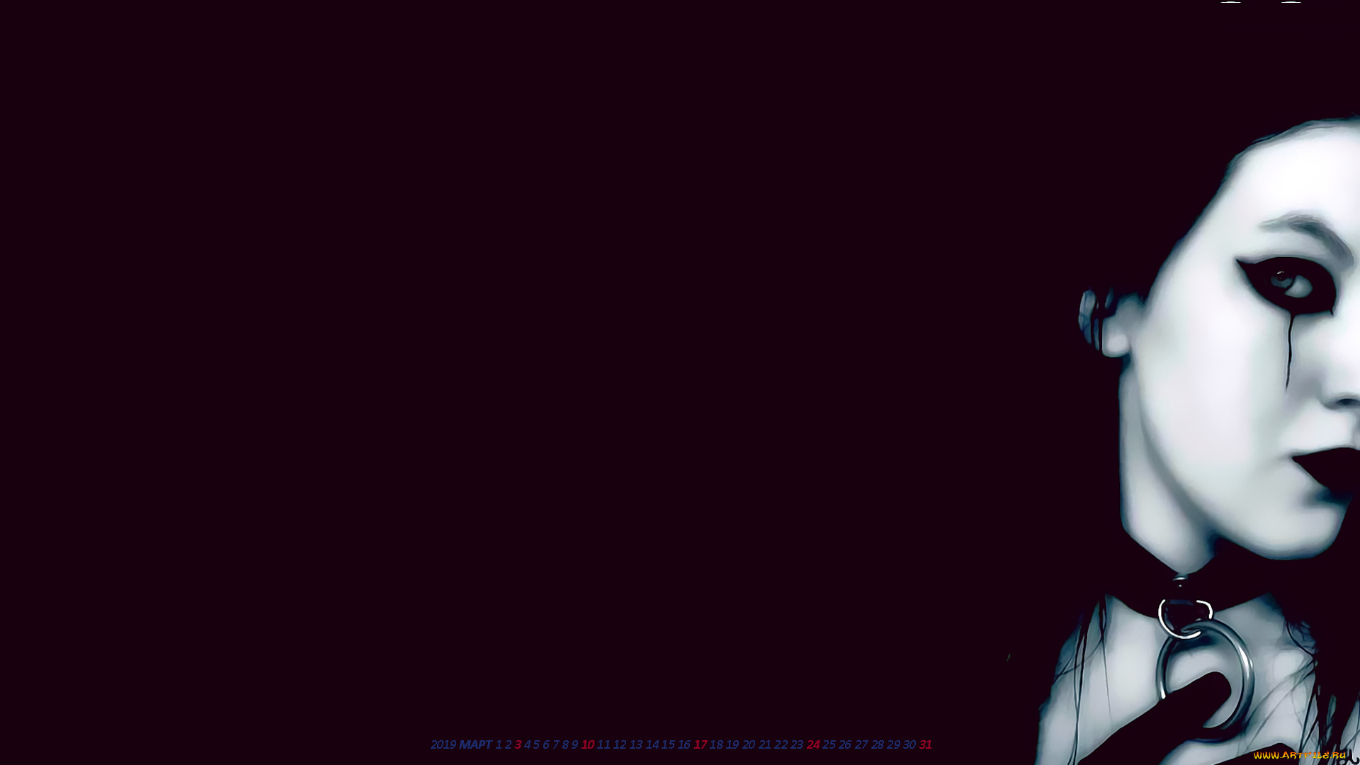 календари, фэнтези, девушка