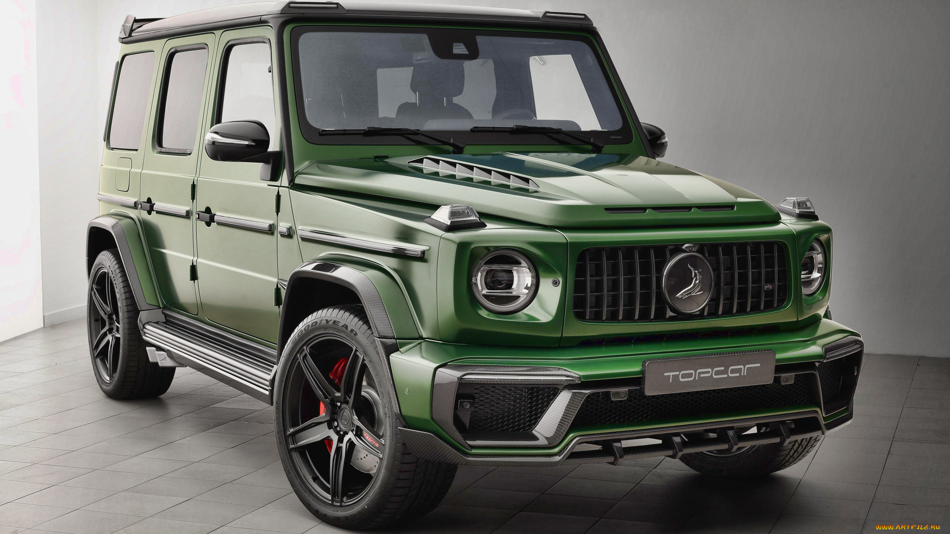 topcar, mercedes-benz, , g-class, w463, автомобили, mercedes-benz, зеленый, гелендваген, немецкие, джип, внедорожник, topcar, тюнинг