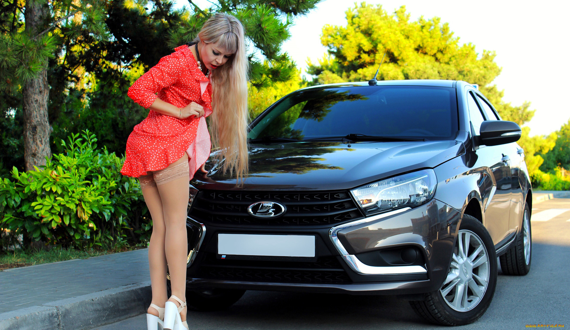 автомобили, -авто, с, девушками, авто, девушка