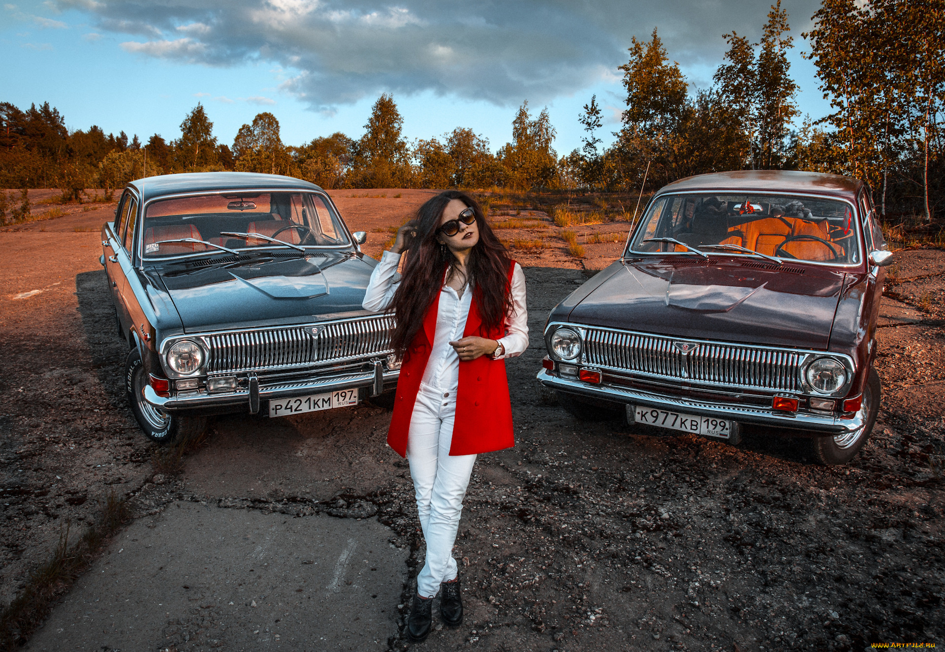 газ-, 24, автомобили, -авто, с, девушками, газ-, 24, волга, модель, девушка