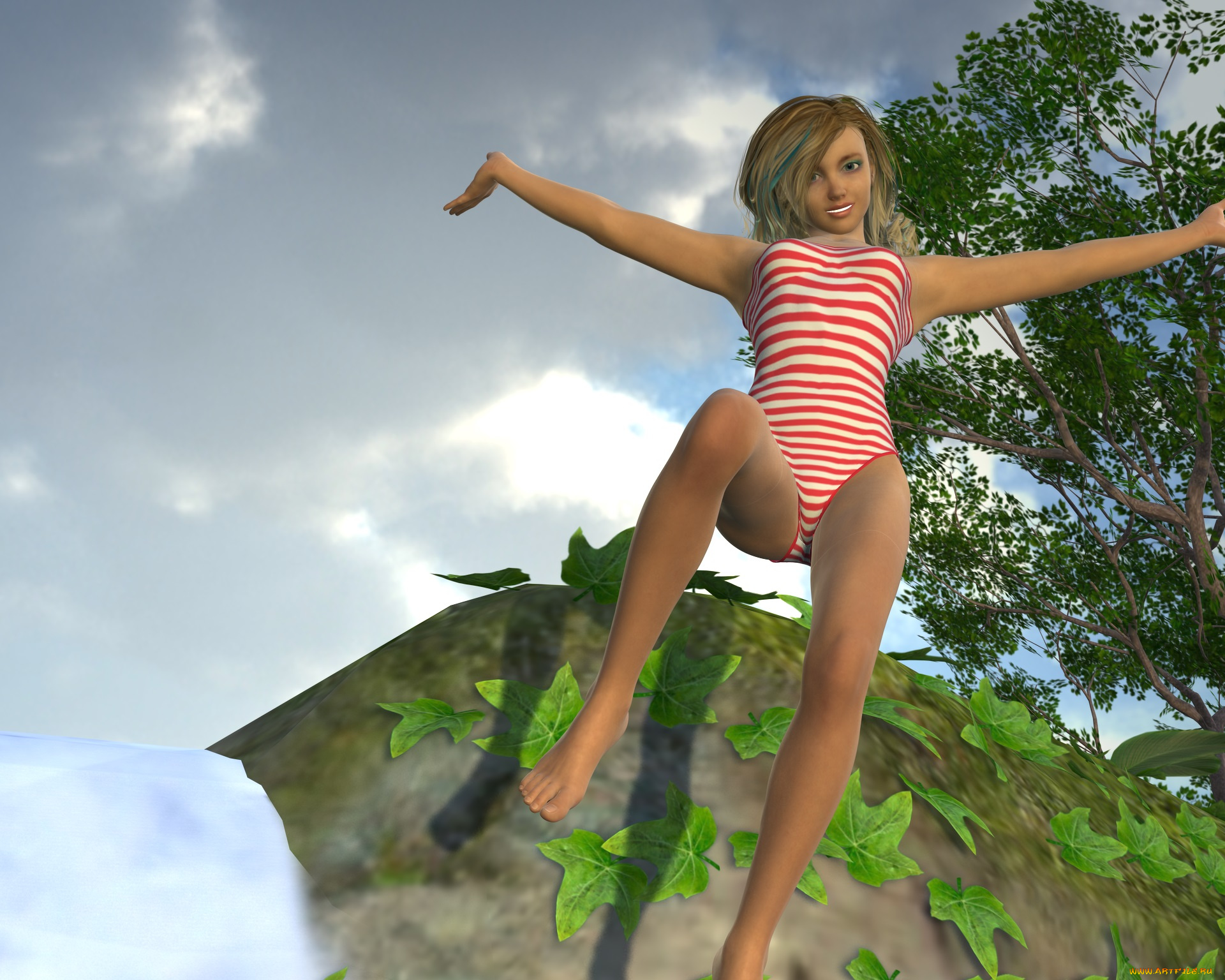 3д, графика, люди, , people, фон, взгляд, девушка