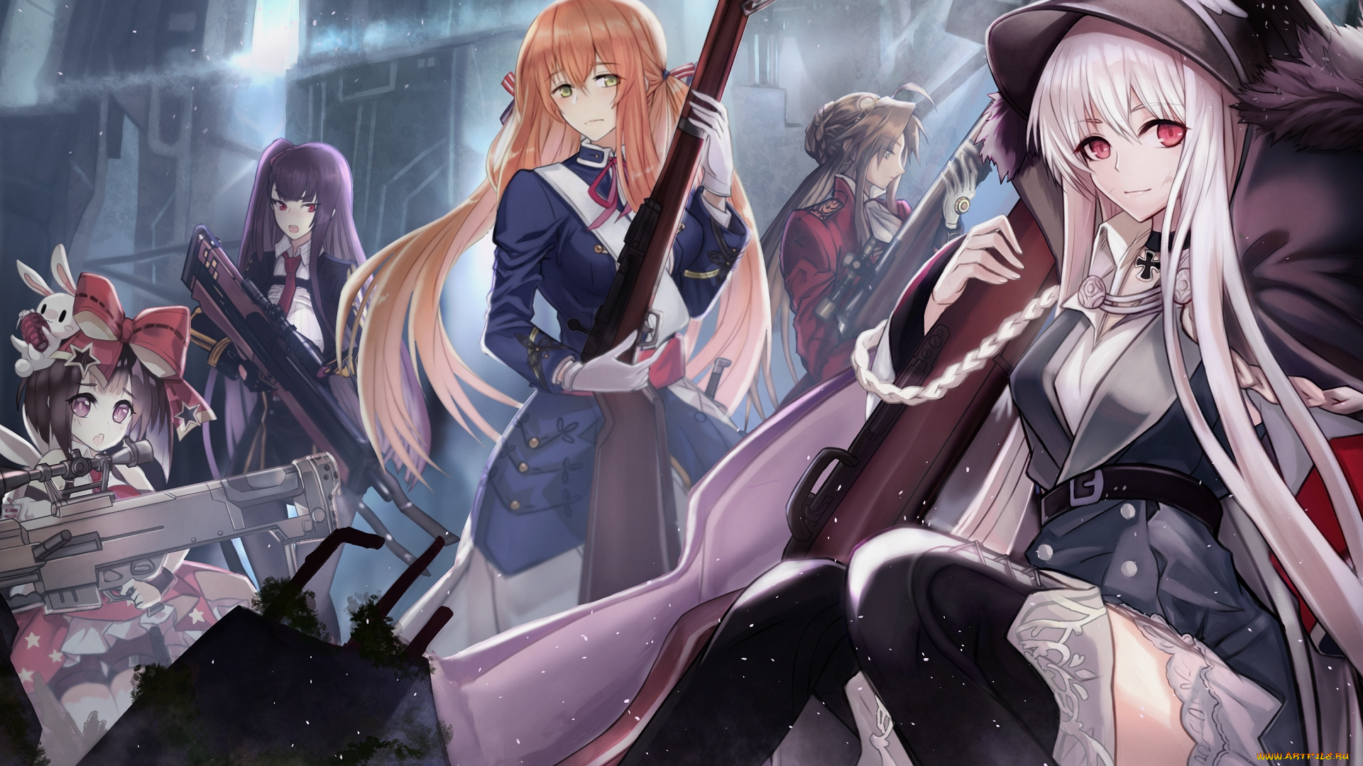 аниме, girls, frontline, girls, frontline