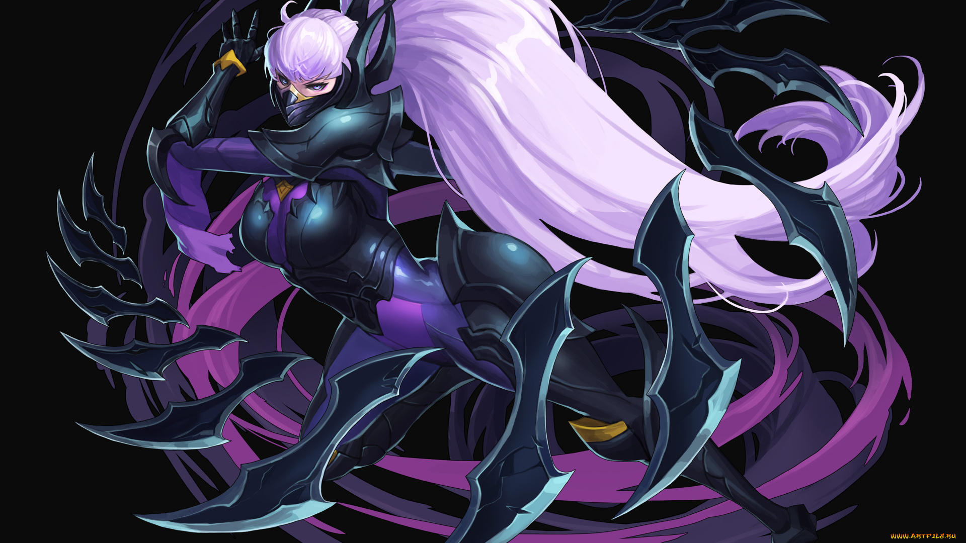 аниме, оружие, , техника, , технологии, девушка, фон, униформа, маска, сюрикен