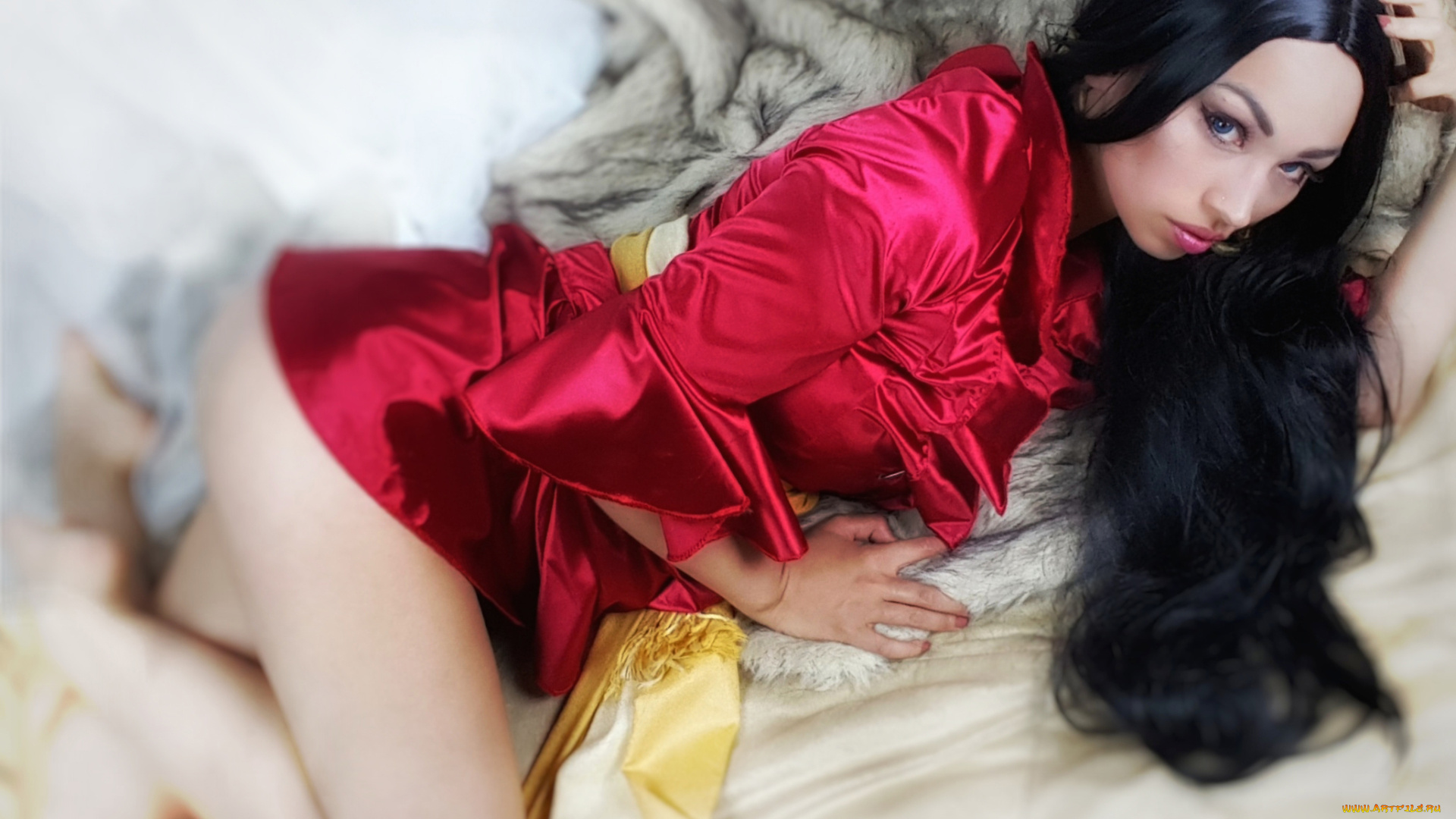 девушки, -, брюнетки, , шатенки, девушка, фон, взгляд, халат