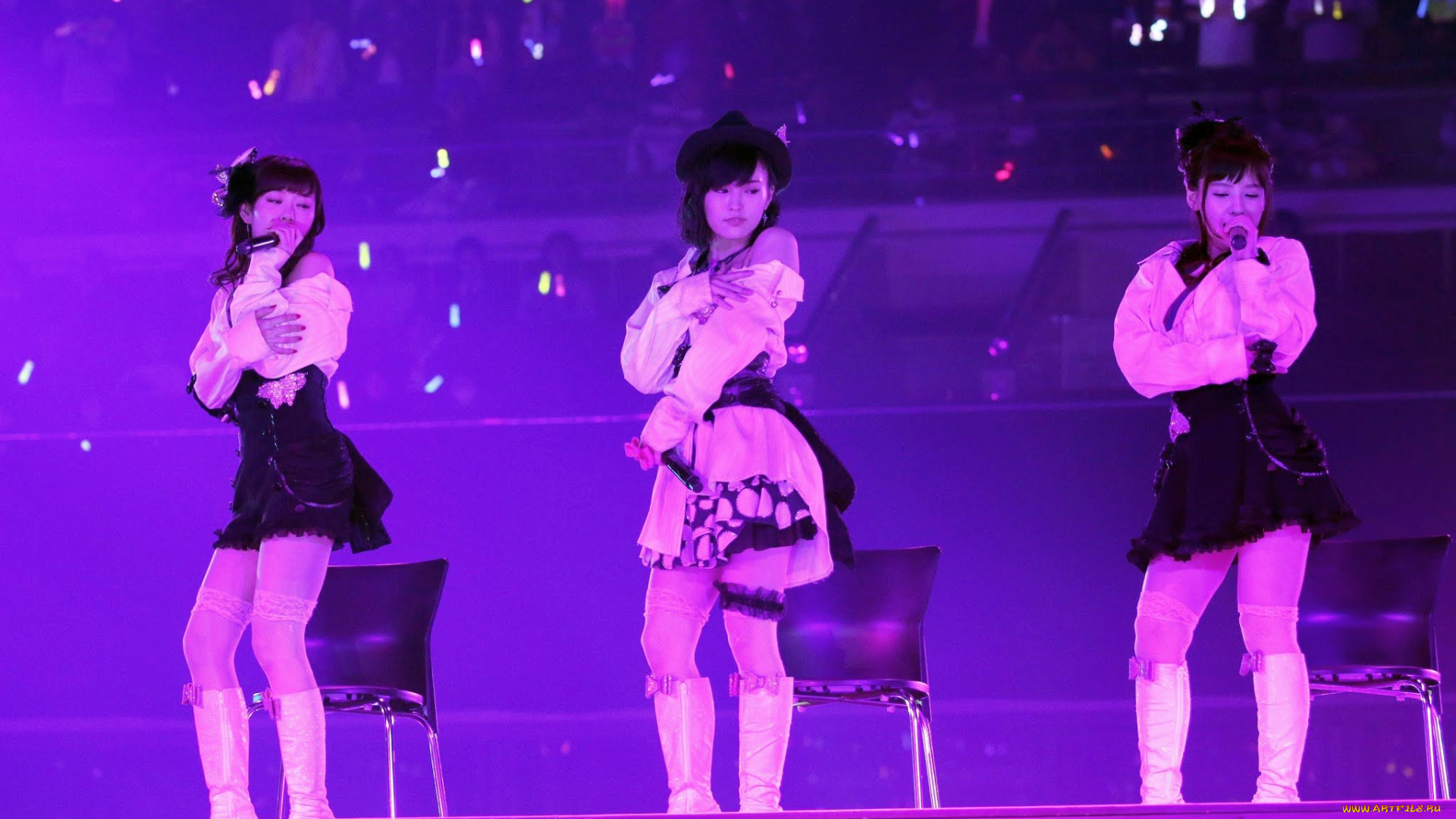 музыка, akb, 48, watanabe, miyuki, yamada, nana, yamamoto, sayaka, сцена, кресла