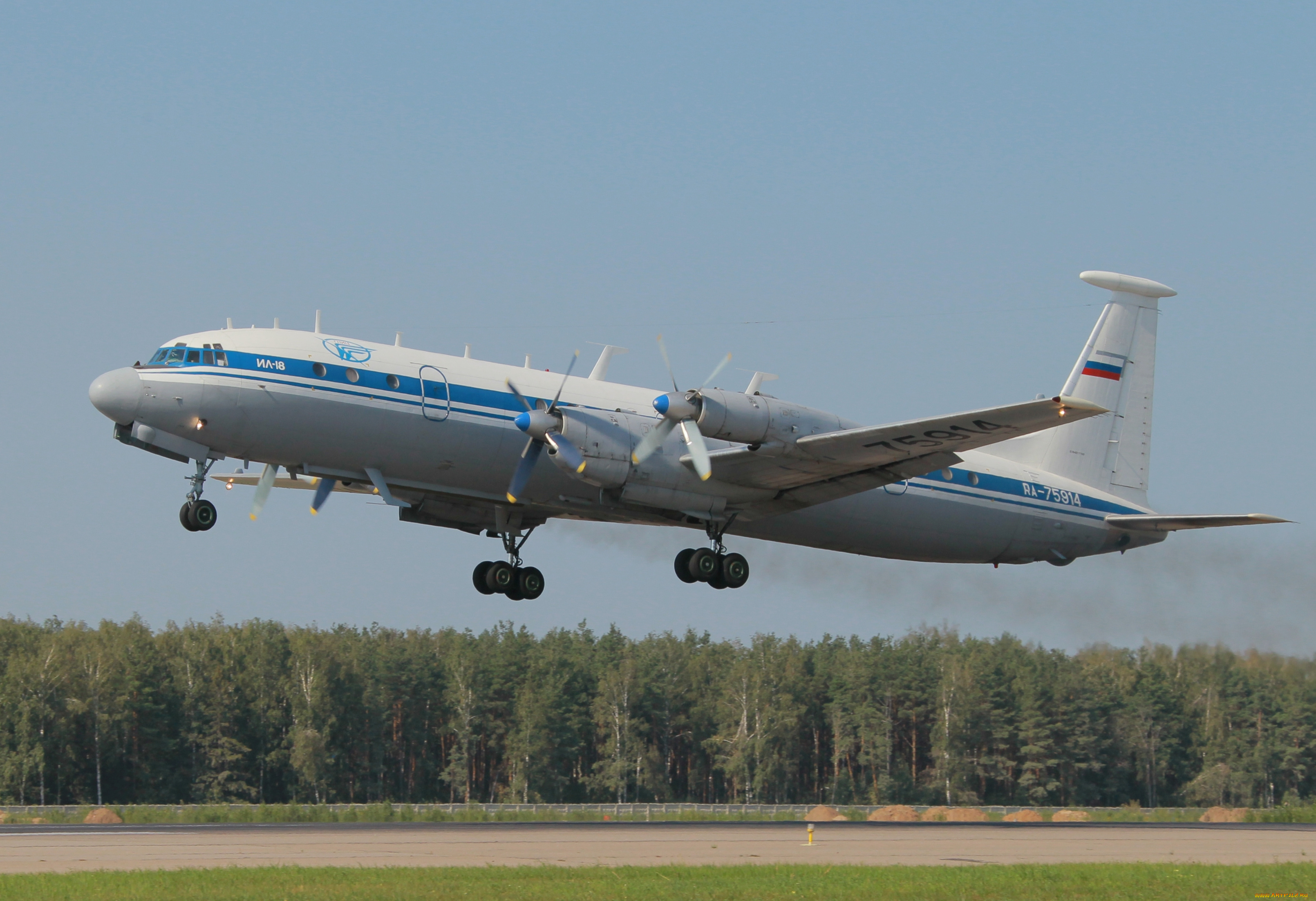 ил-, 18, авиация, пассажирские, самолёты, ил-, 18, самолёт, взлёт