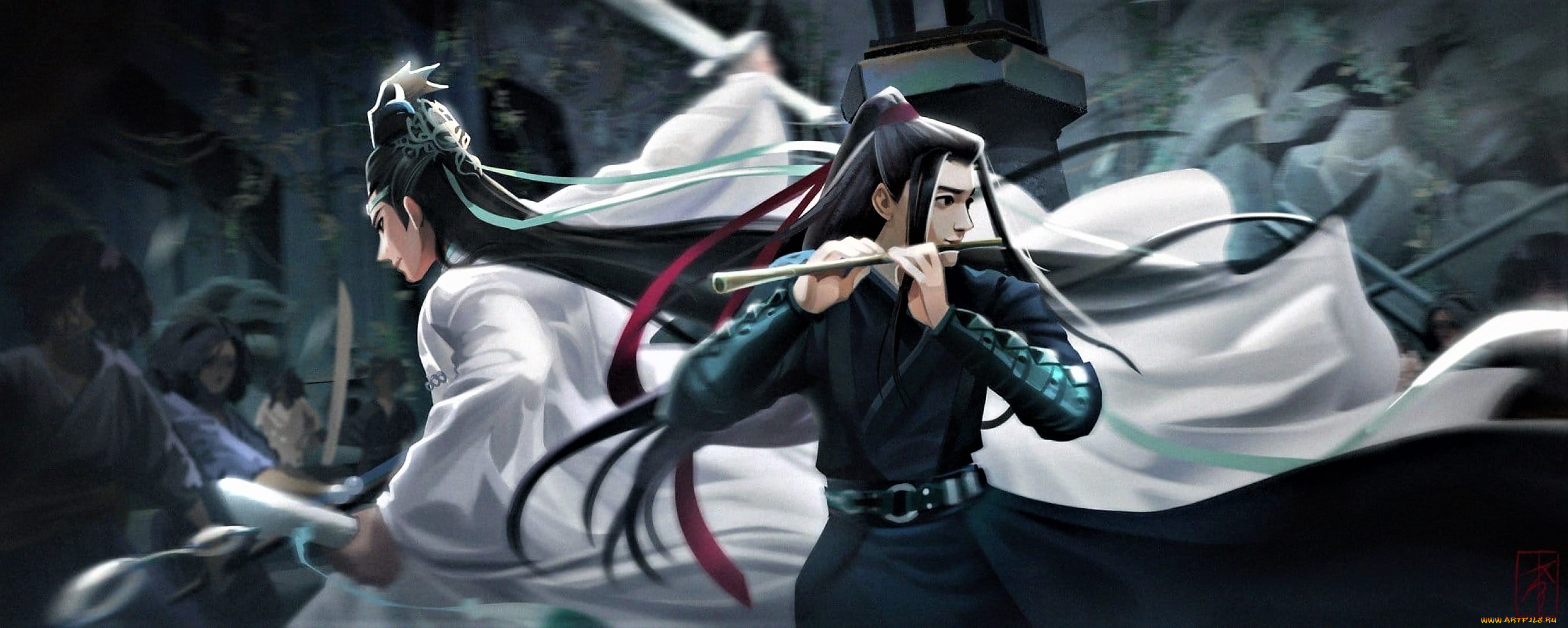 рисованное, кино, , мультфильмы, вэй, усянь, лань, ванцзы