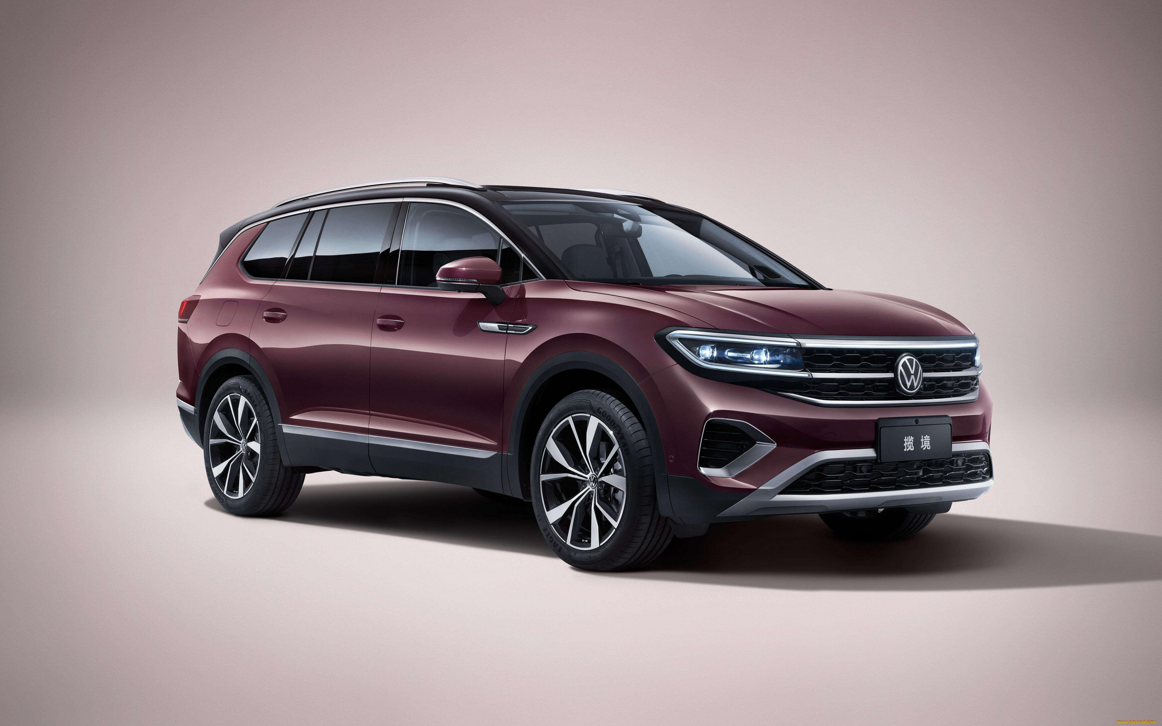 2022, volkswagen, talagon, автомобили, volkswagen, talagon, 4к, вид, спереди, экстерьер, бордовый, внедорожник, талагон, немецкие, авто, фольксваген