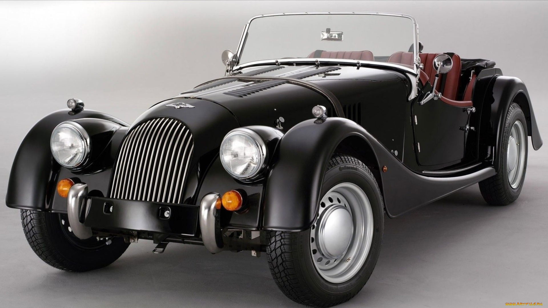 автомобили, morgan, черный, кабриолет, ретро