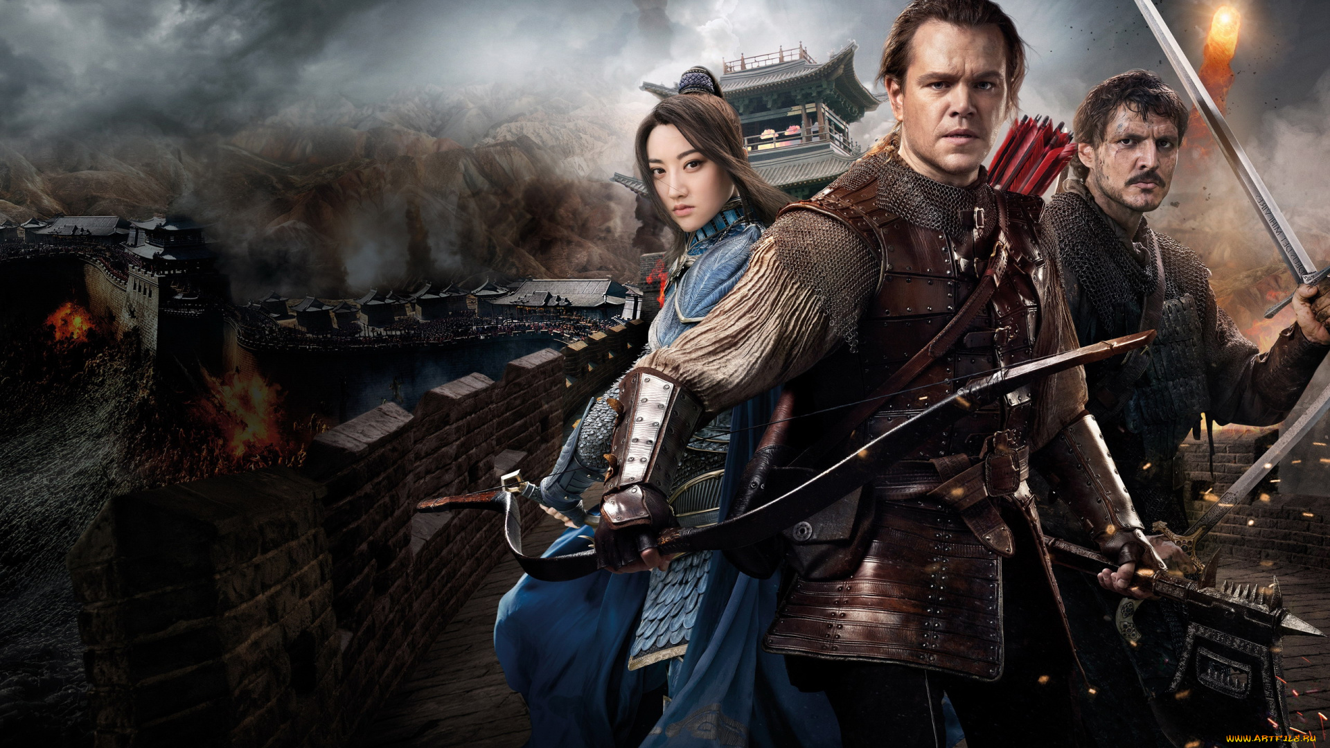 кино, фильмы, the, great, wall, боевик, фэнтези