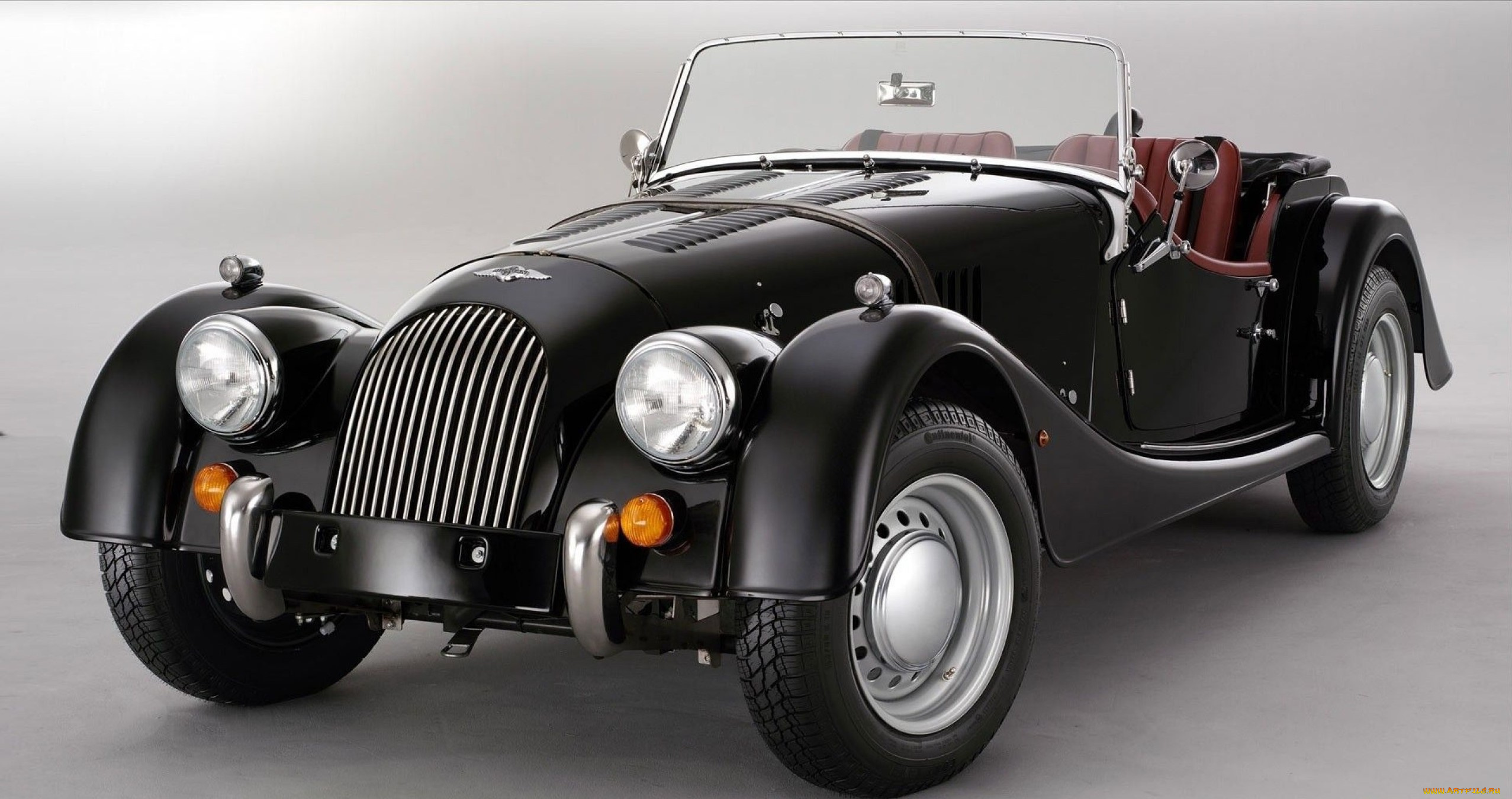 автомобили, morgan, черный, кабриолет, ретро