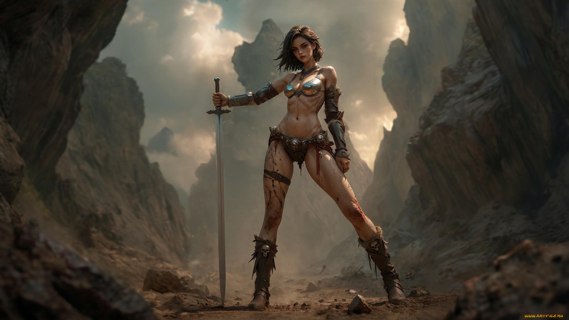 фэнтези, девушки, девушка, нейросеть