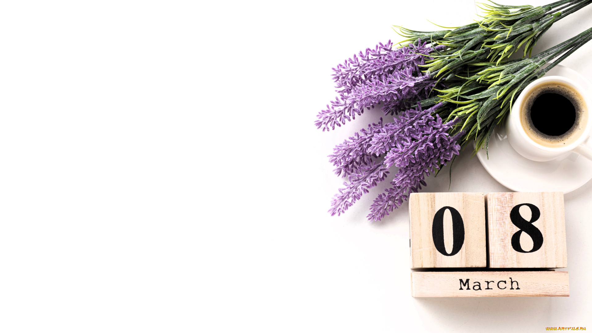 праздничные, международный, женский, день, -, 8, марта, цветы, дата, чашка, кофе