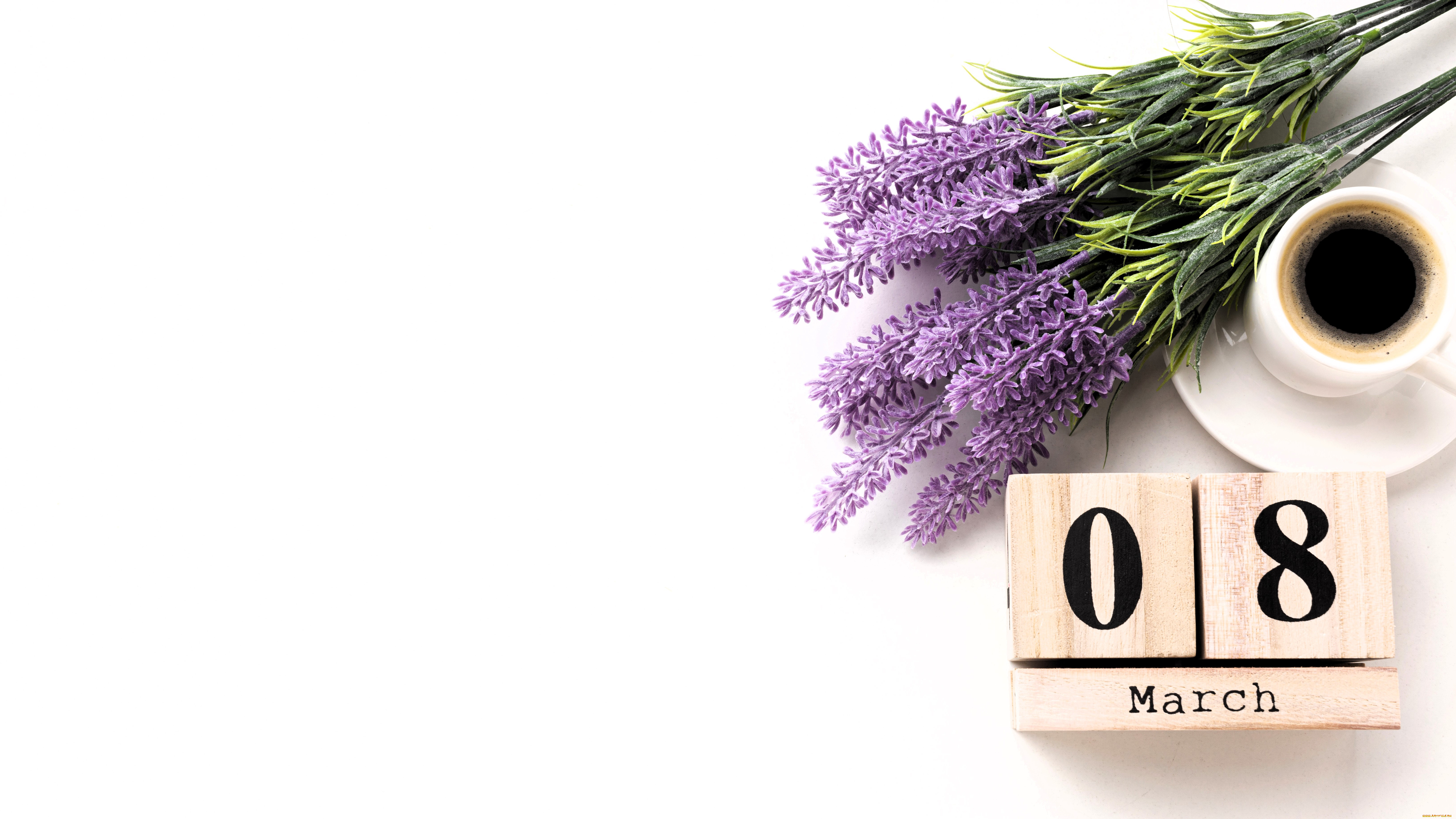 праздничные, международный, женский, день, -, 8, марта, цветы, дата, чашка, кофе