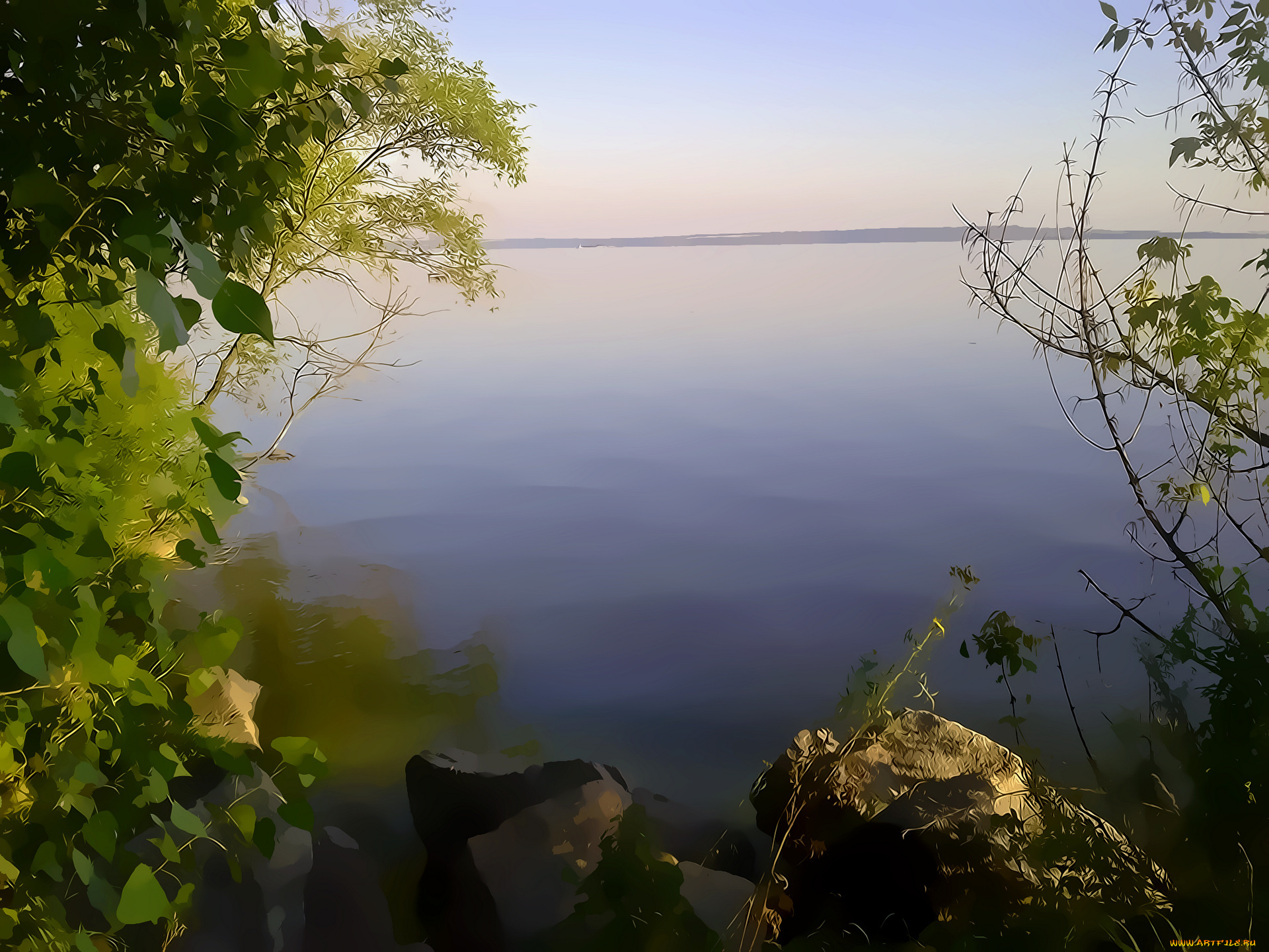 рисованные, природа