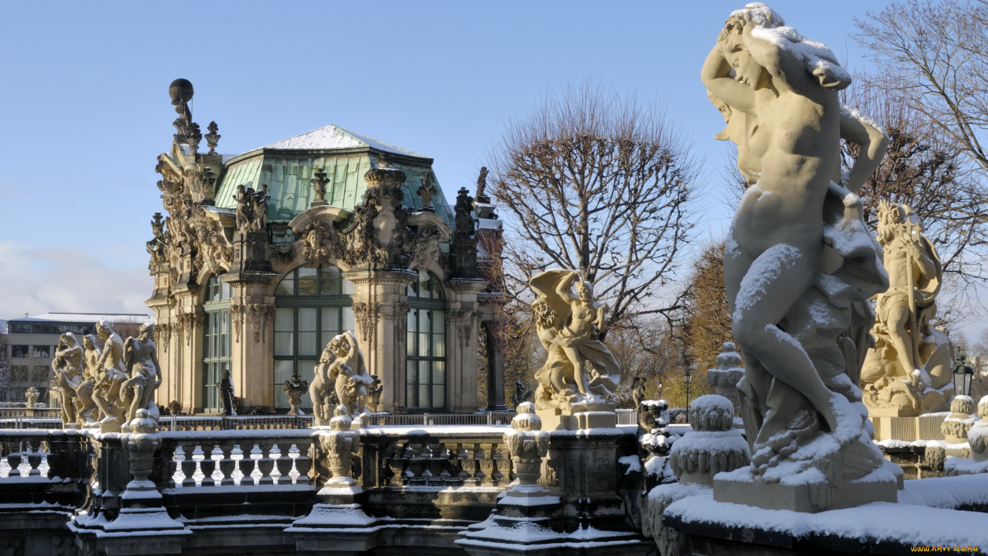 города, дрезден, германия, zwingerpavillon