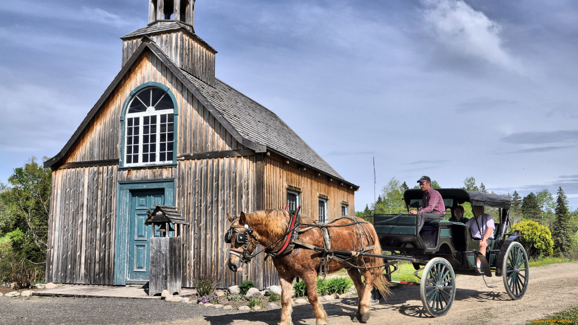 la, chapelle, saint, paulin, города, католические, соборы, костелы, аббатства, лошадь