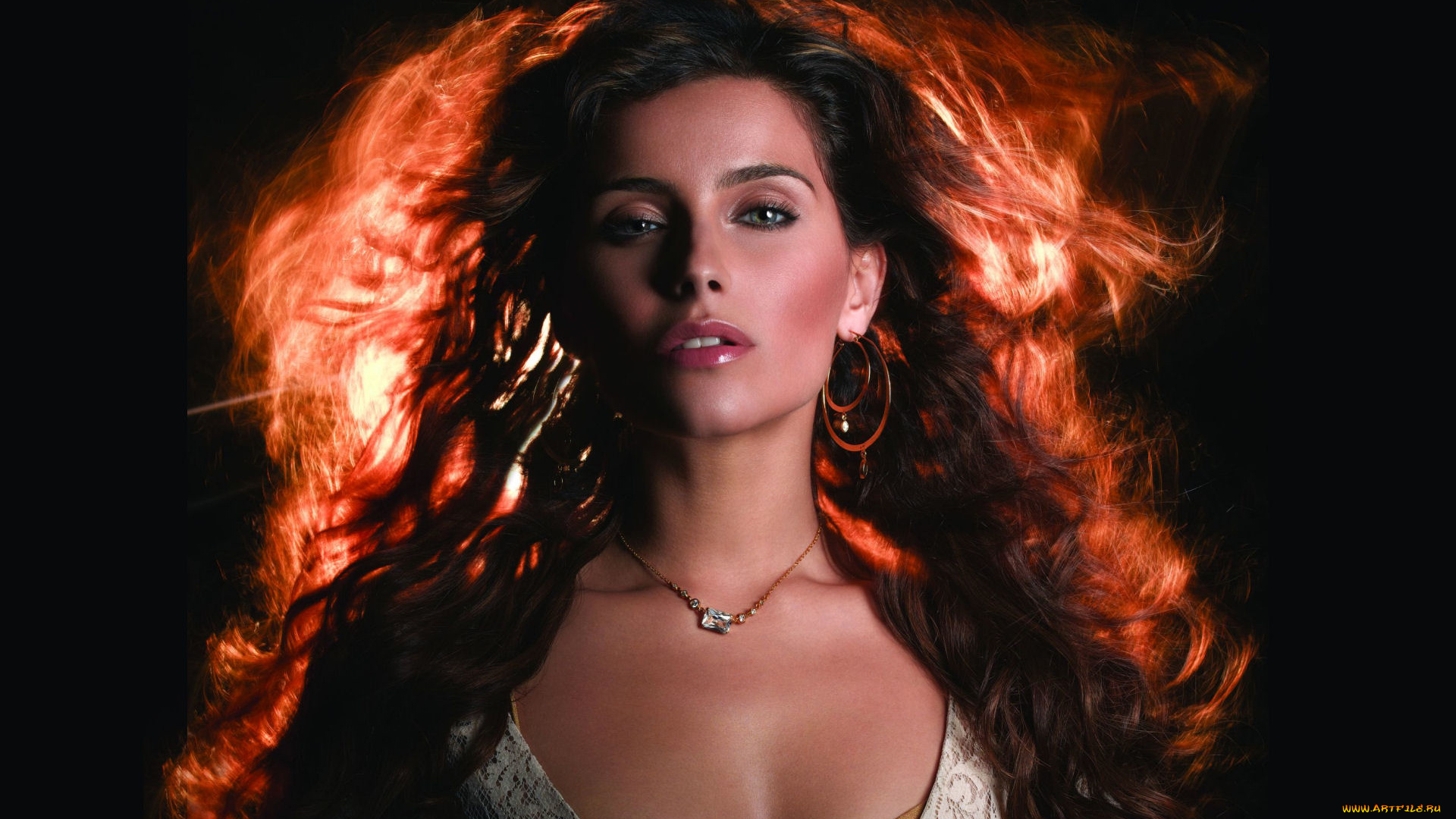 музыка, nelly, furtado, декольте, серьги