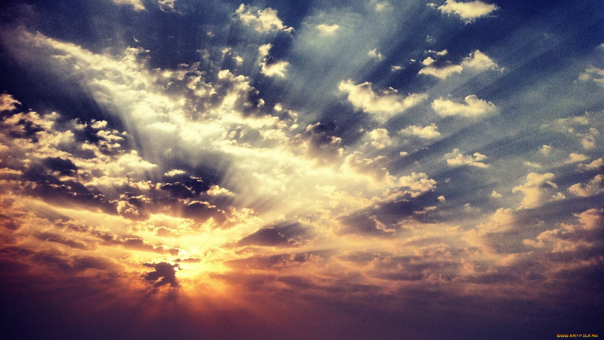 природа, восходы, закаты, утро, восход, облака