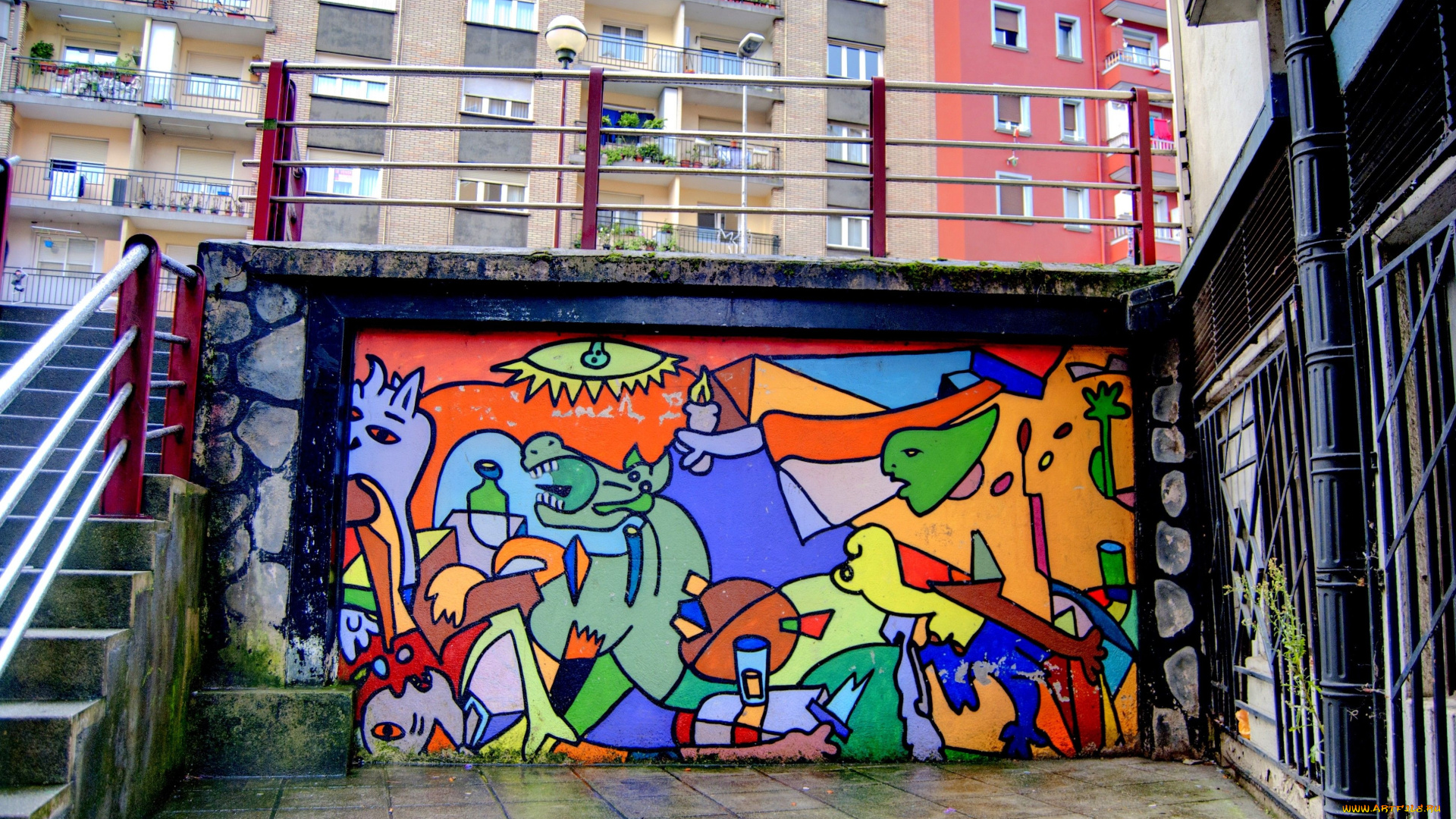 разное, граффити, испания, эрмуа