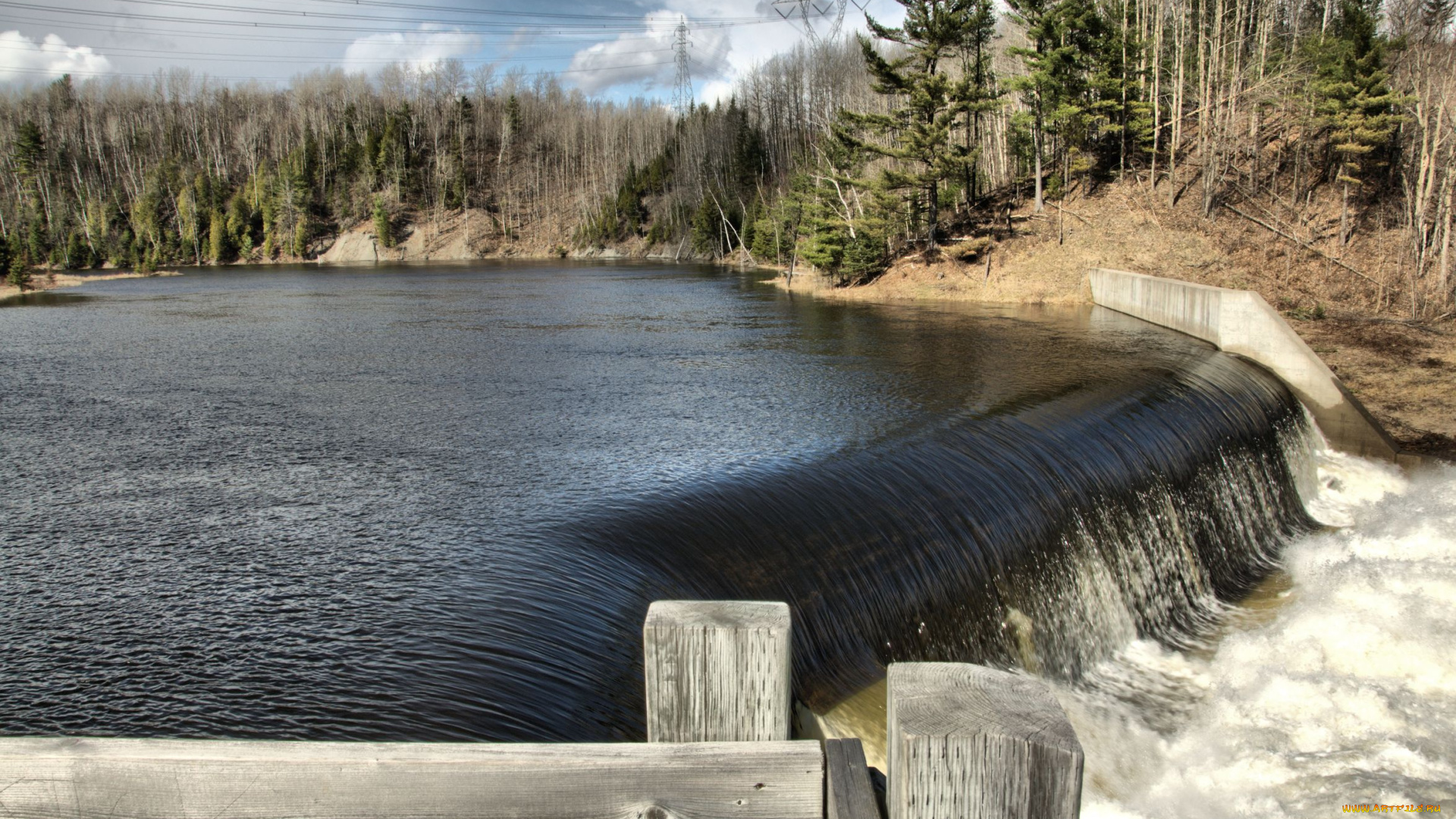 the, magnan, fall, природа, водопады, квебек