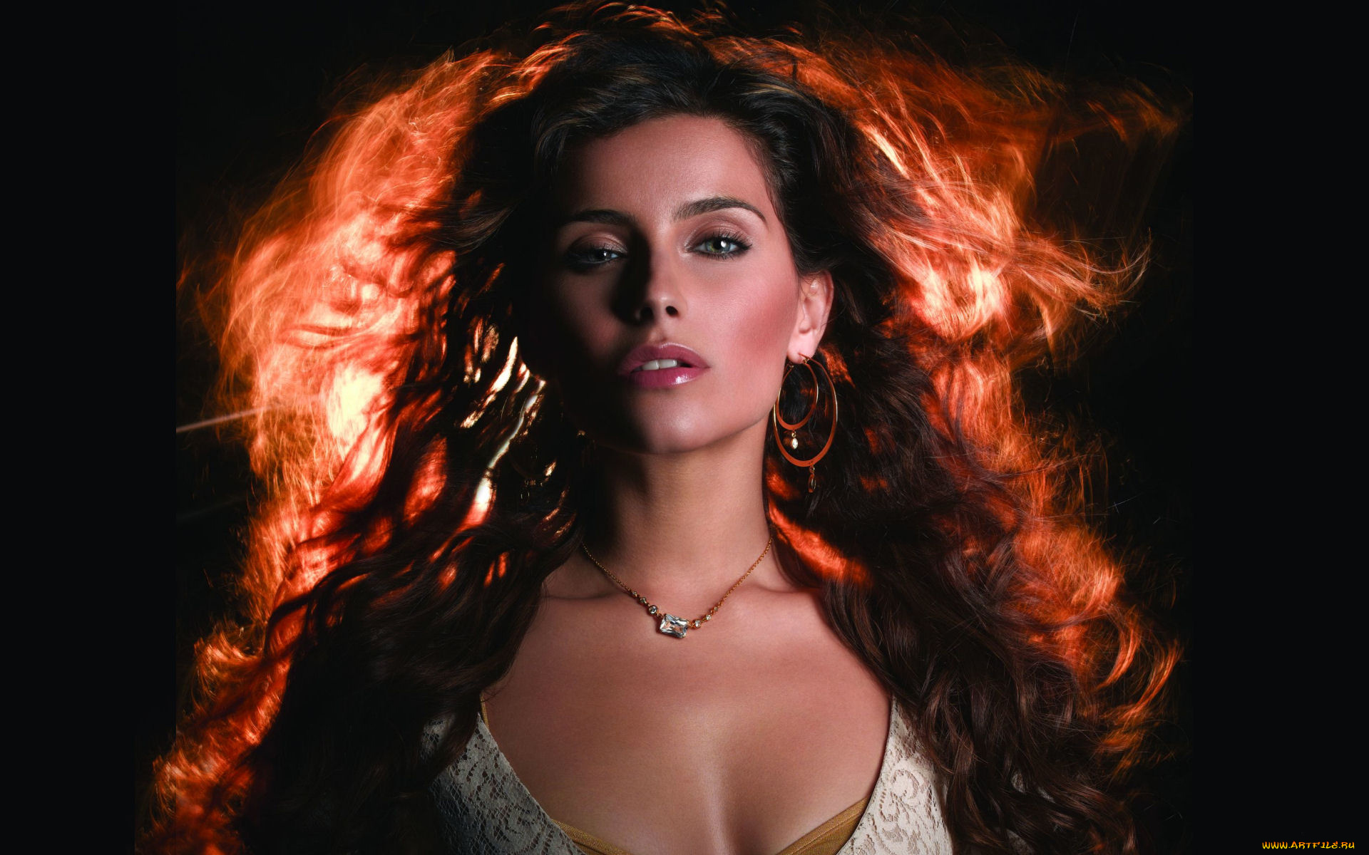 музыка, nelly, furtado, декольте, серьги