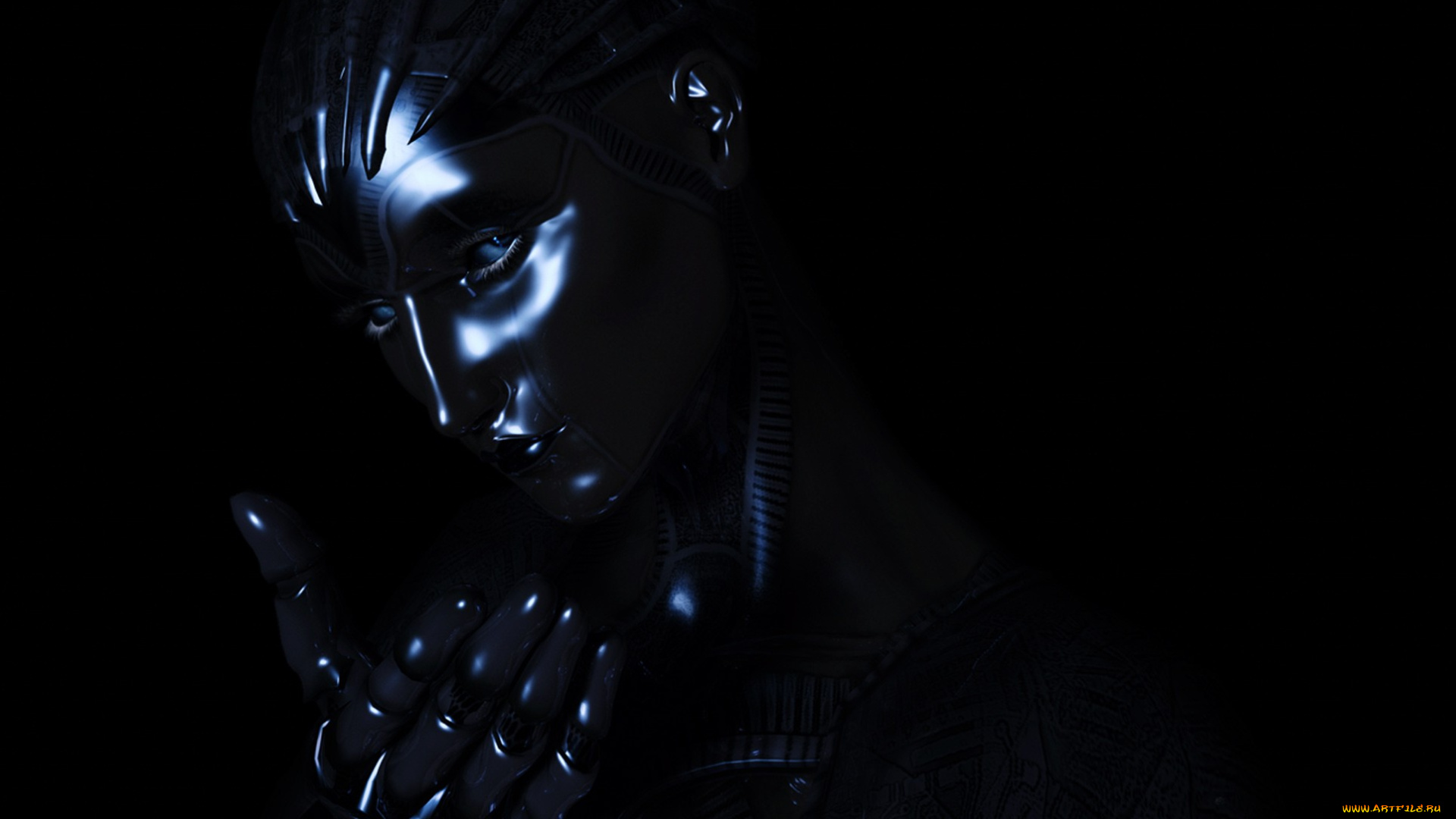 3д, графика, creatures, существа, silver