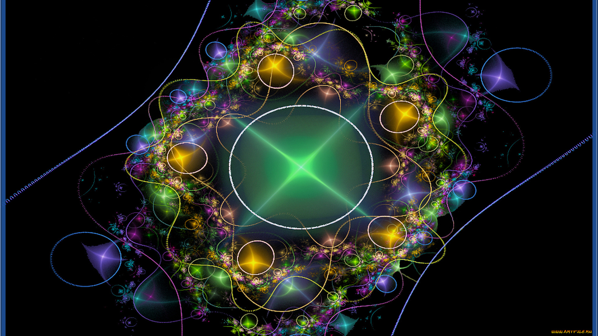 3д, графика, fractal, фракталы, фон, узор, цвет